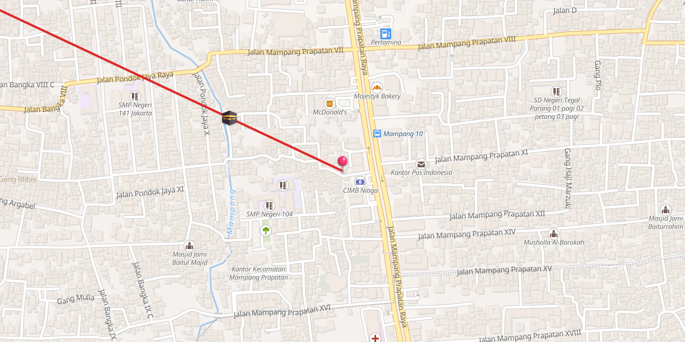 Carte de localisation : Masjid Al Abror