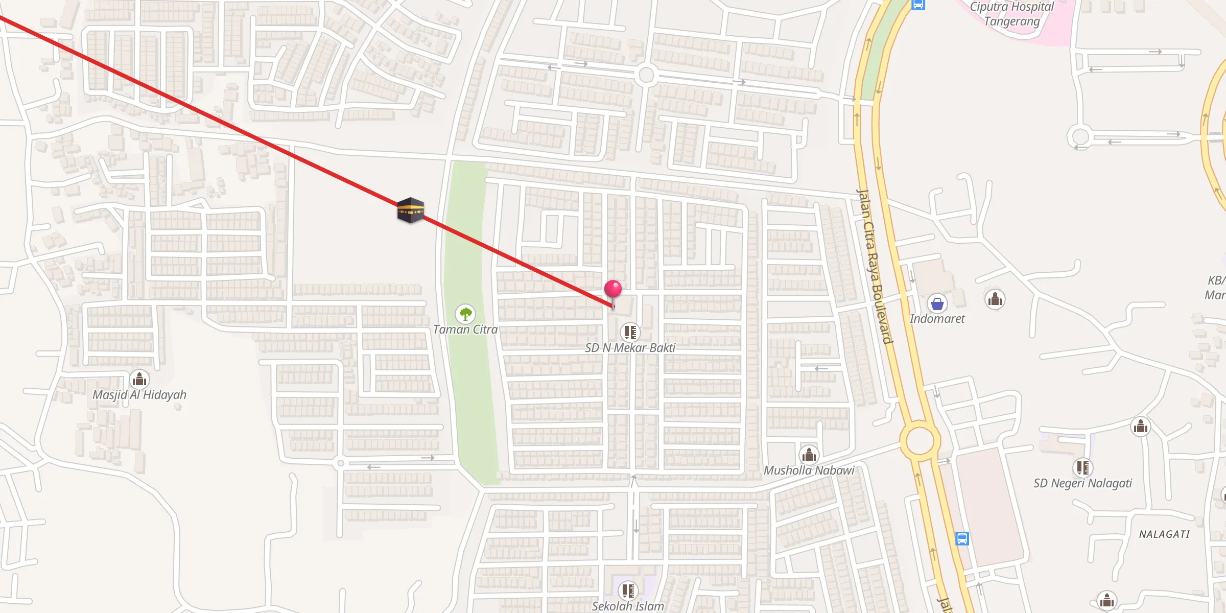 Carte de localisation : Masjid Al Ukhuwah