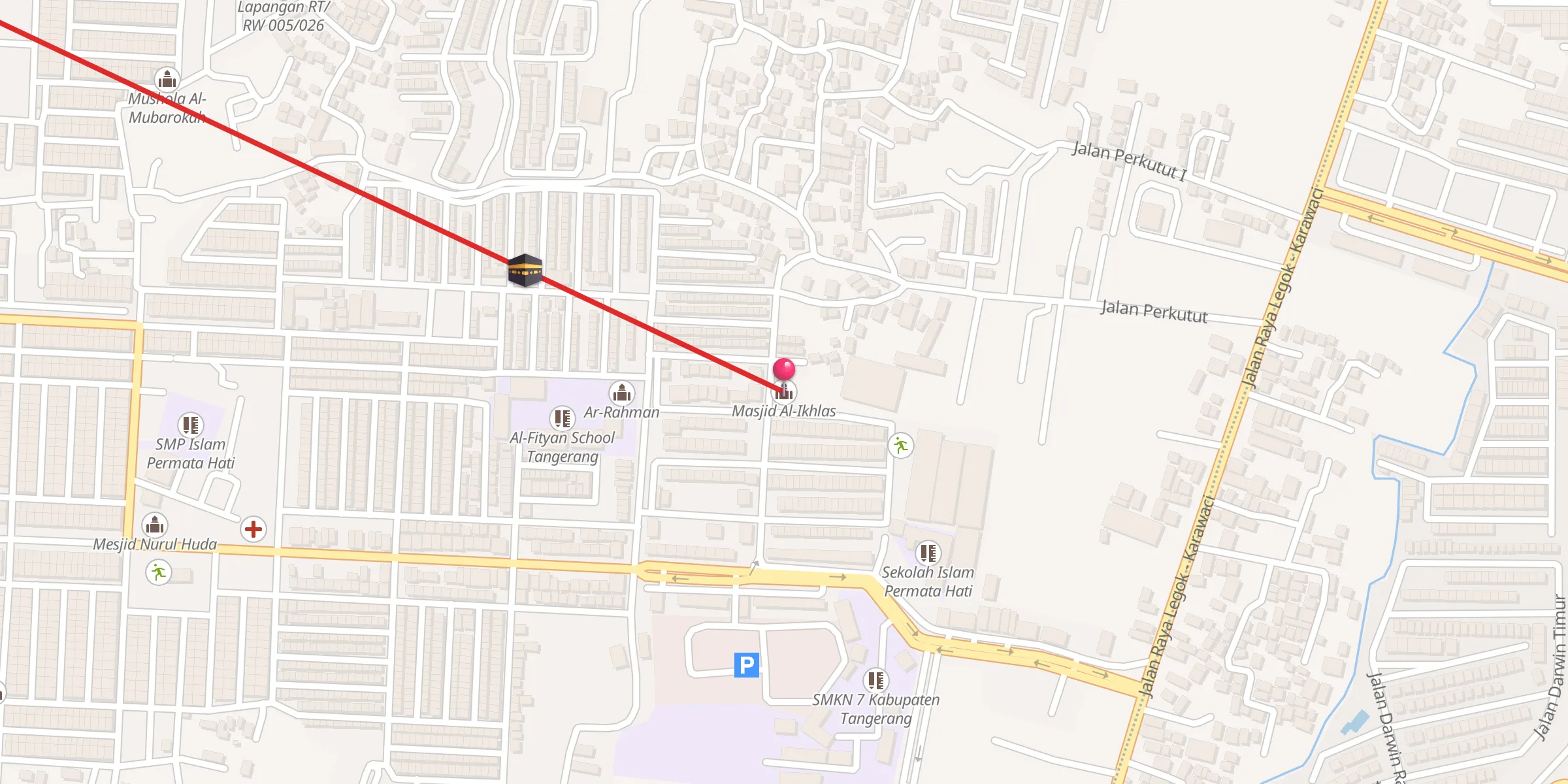 Carte de localisation : Masjid Al-Ikhlas