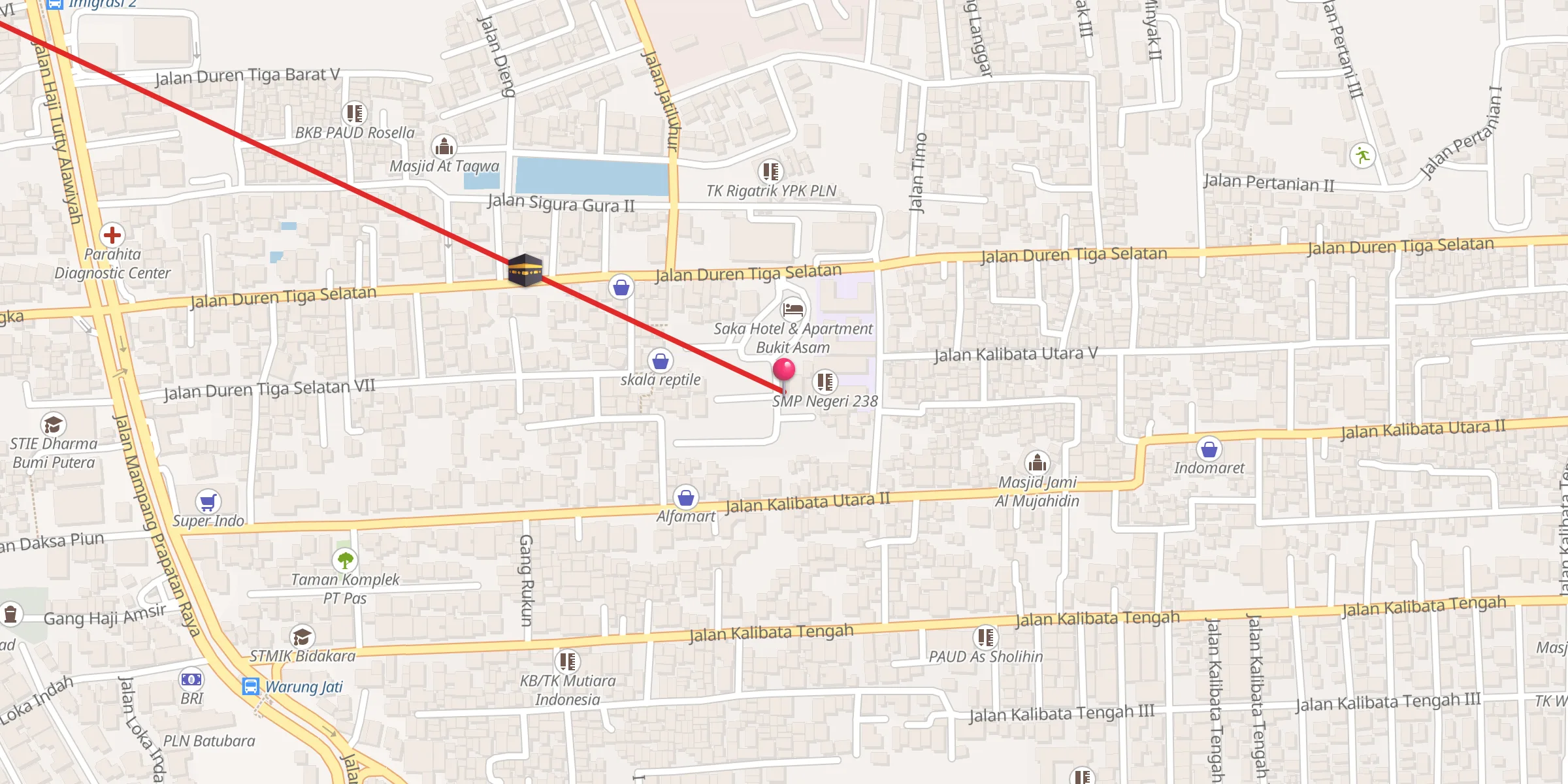 Carte de localisation : Masjid Al Arsal