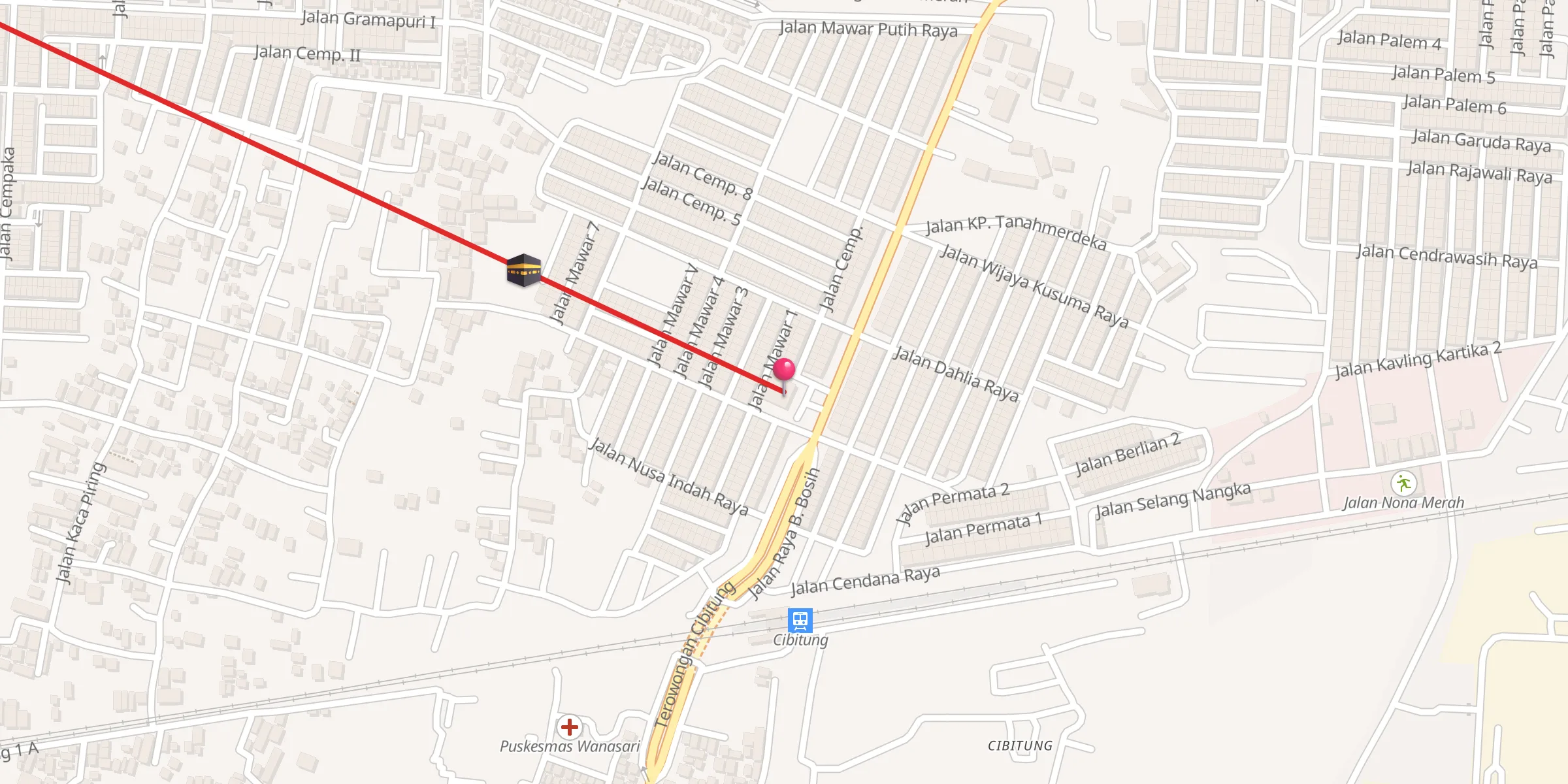 Carte de localisation : Masjid Besar Nurul Amin