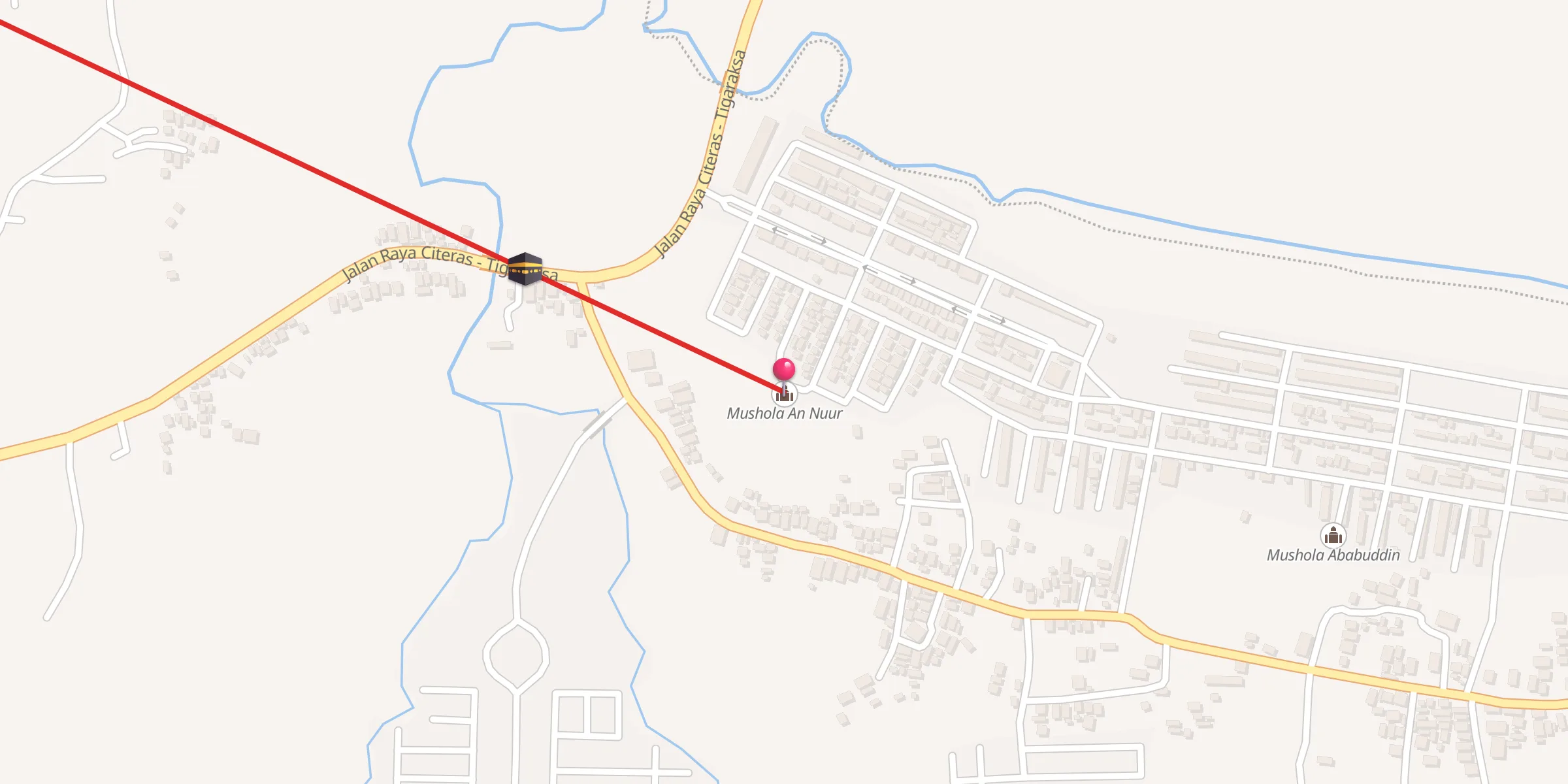 Carte de localisation : Mushola An Nuur