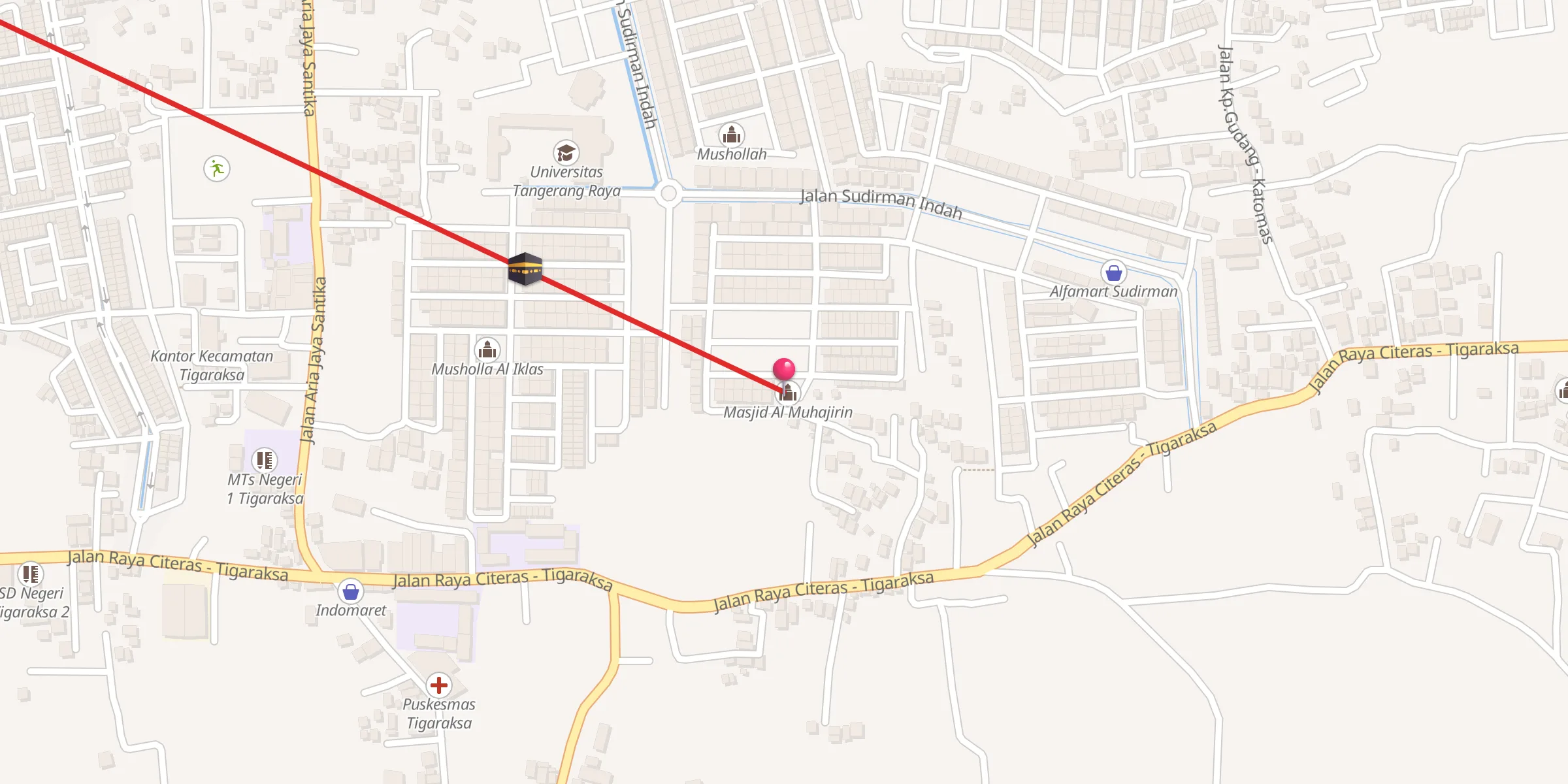 Carte de localisation : Masjid Al Muhajirin