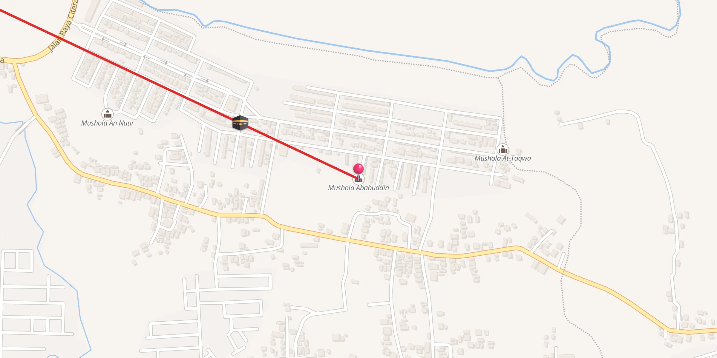 Carte de localisation : Mushola Ababuddin