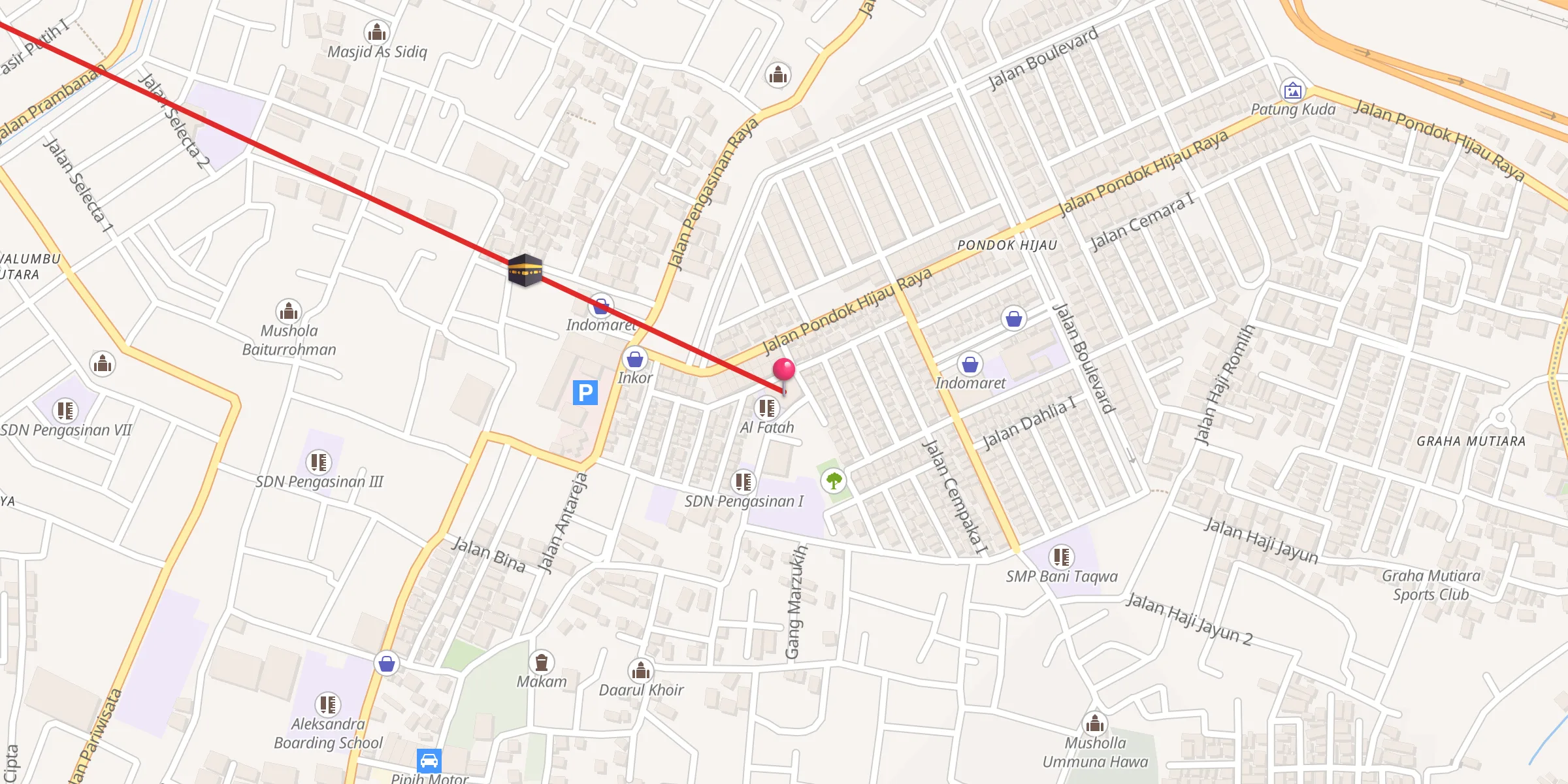 Carte de localisation : Al Fatah