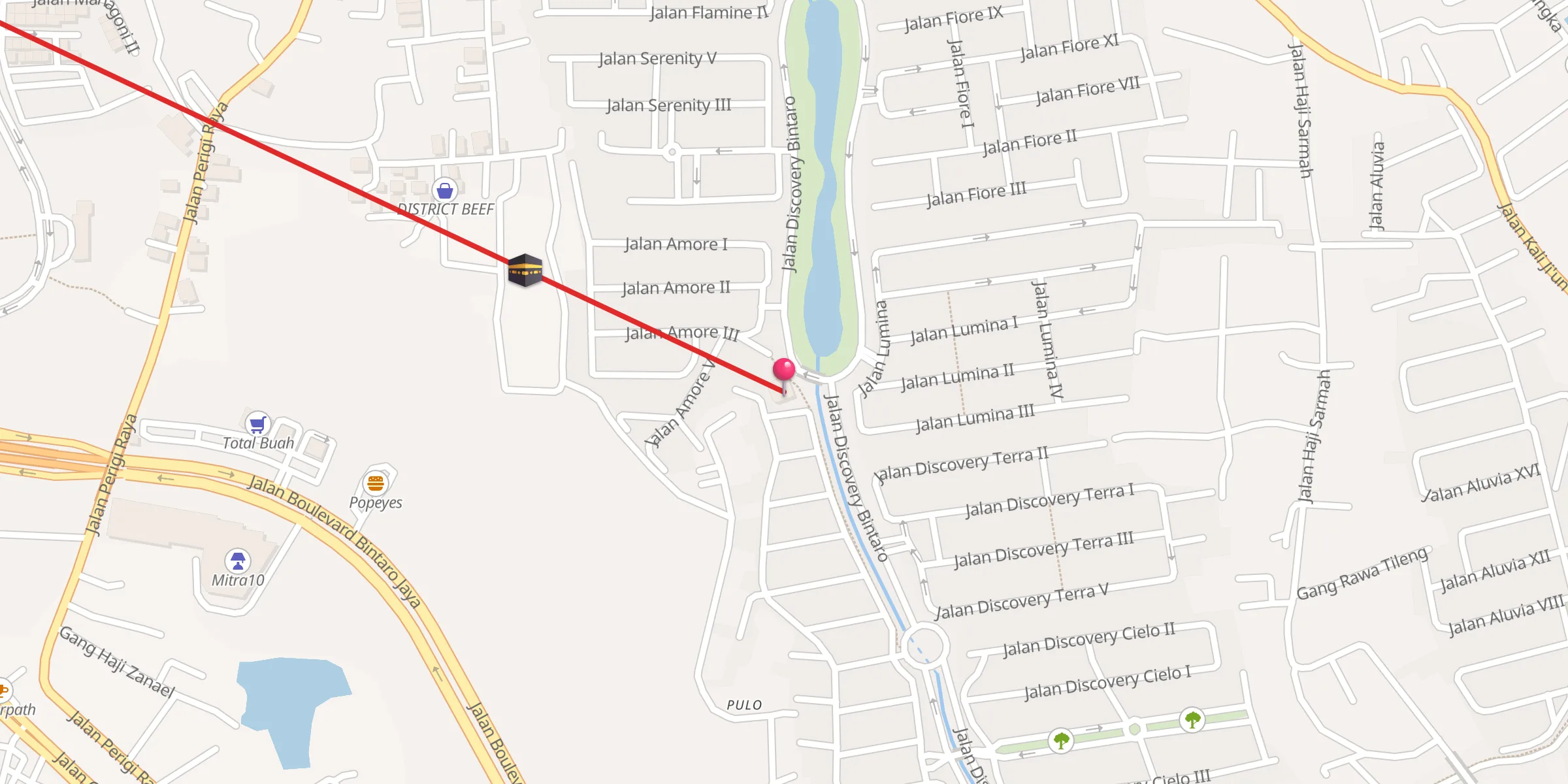 Carte de localisation : Masjid Agung Discovery