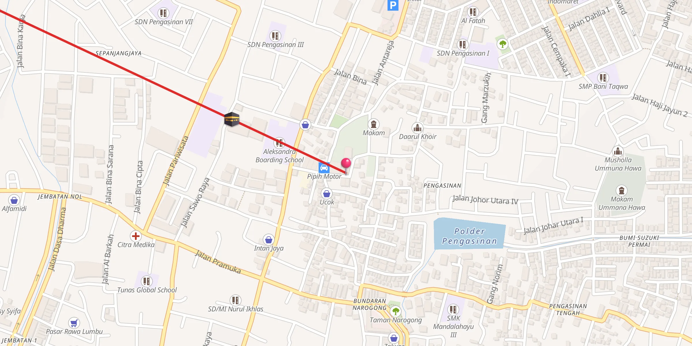 Carte de localisation : At Taubah