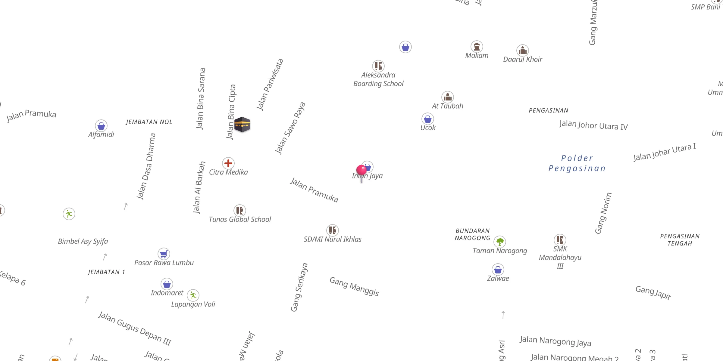 Carte de localisation : Al Falah