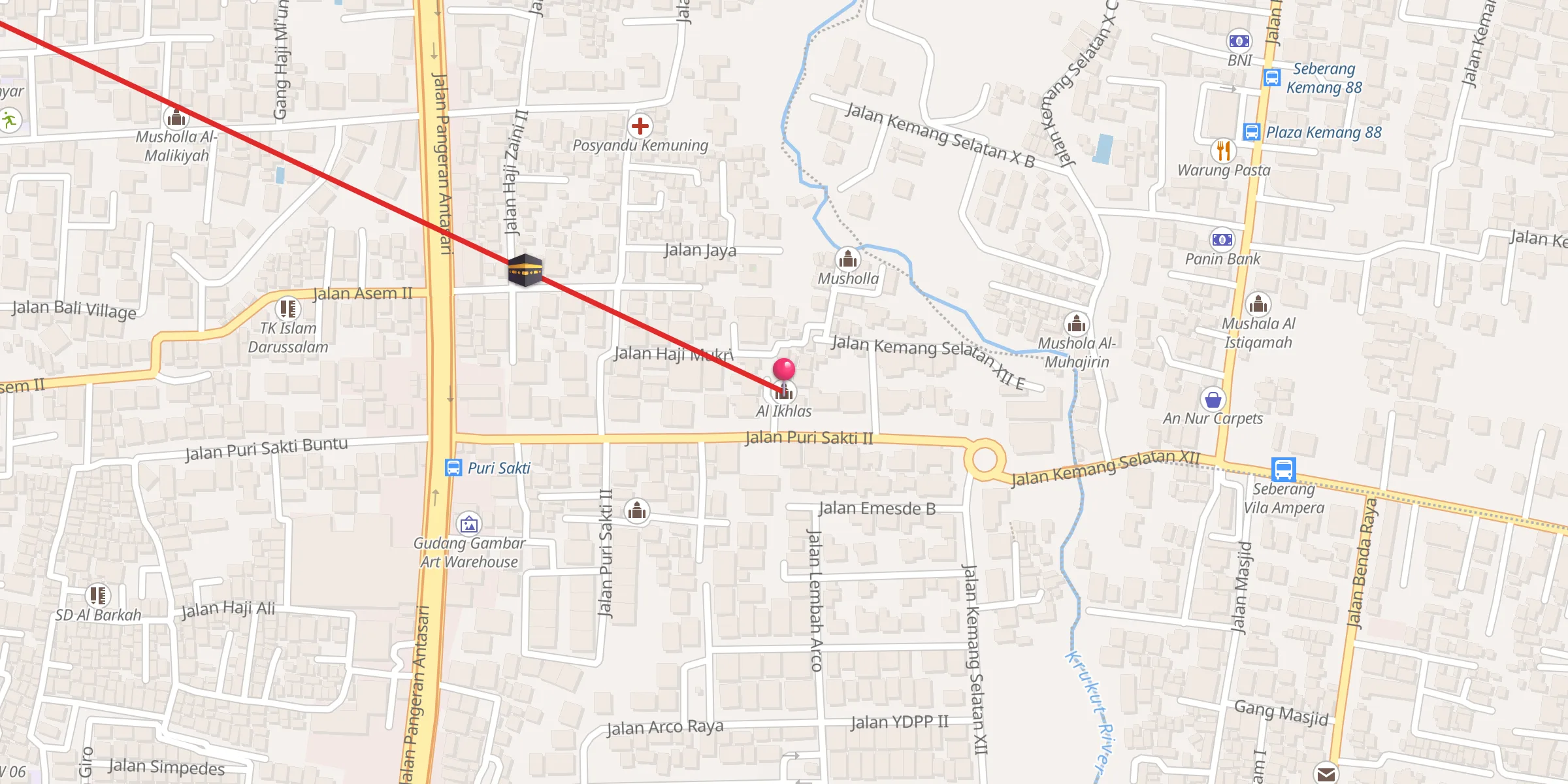 Carte de localisation : Al Ikhlas
