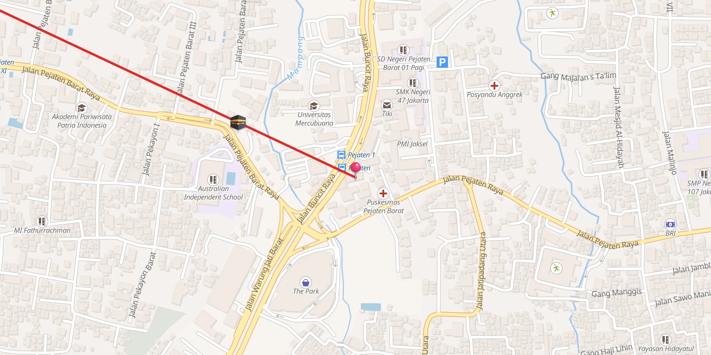 Carte de localisation : Pusat Kebudayaan Islam