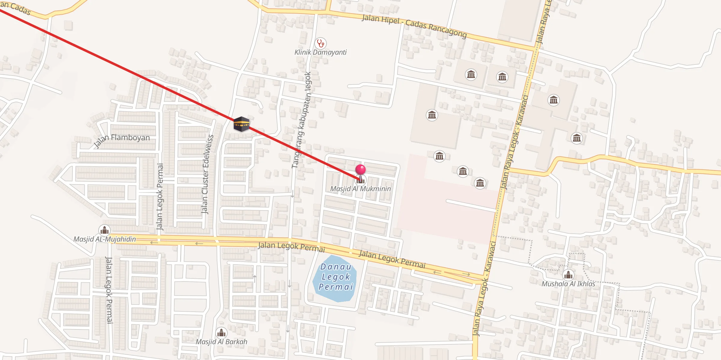 Carte de localisation : Masjid Al Mukminin