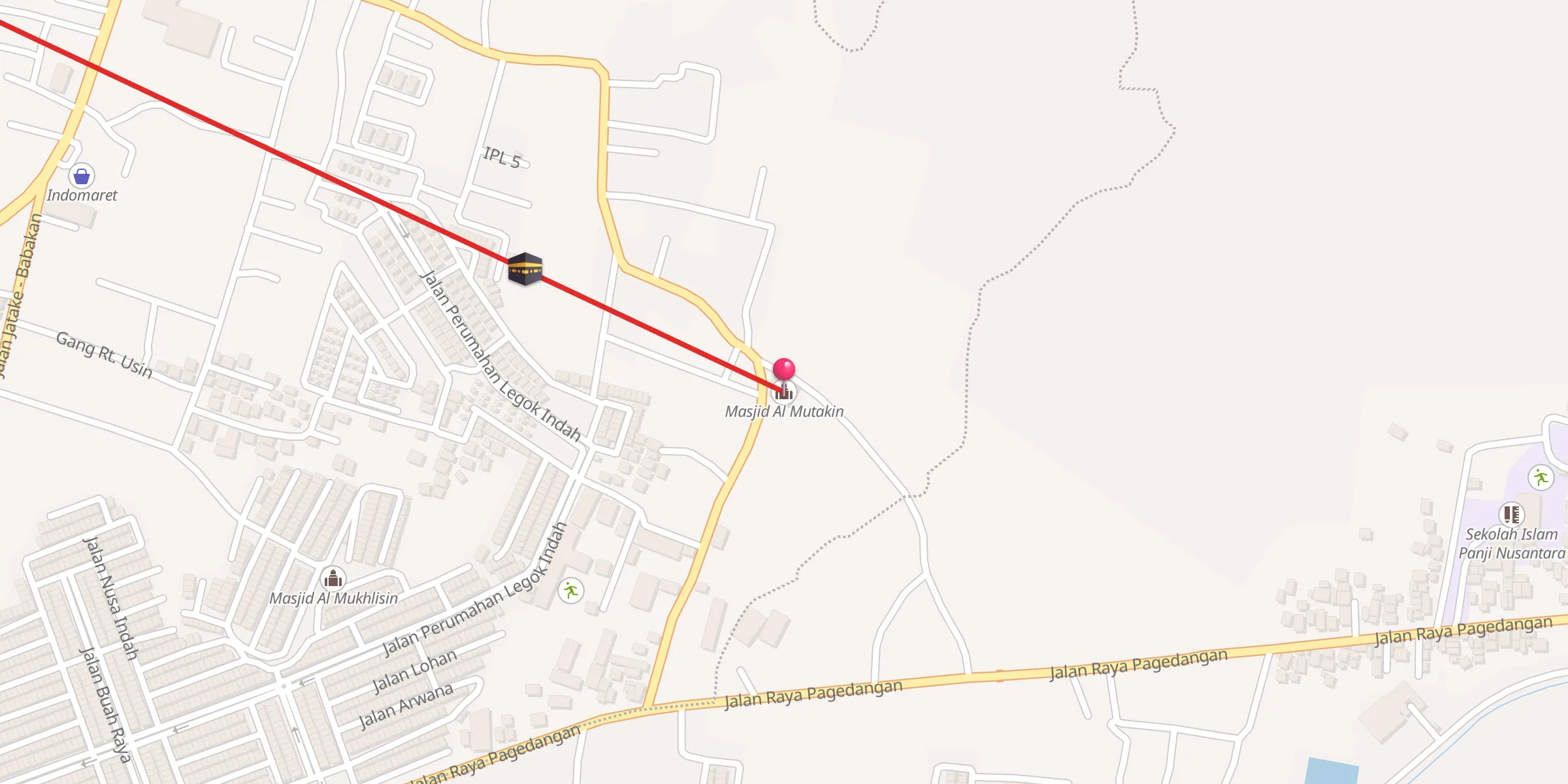 Carte de localisation : Masjid Al Mutakin