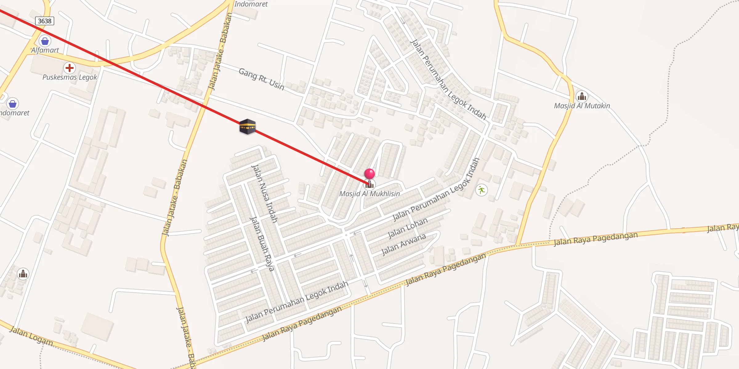 Carte de localisation : Masjid Al Mukhlisin