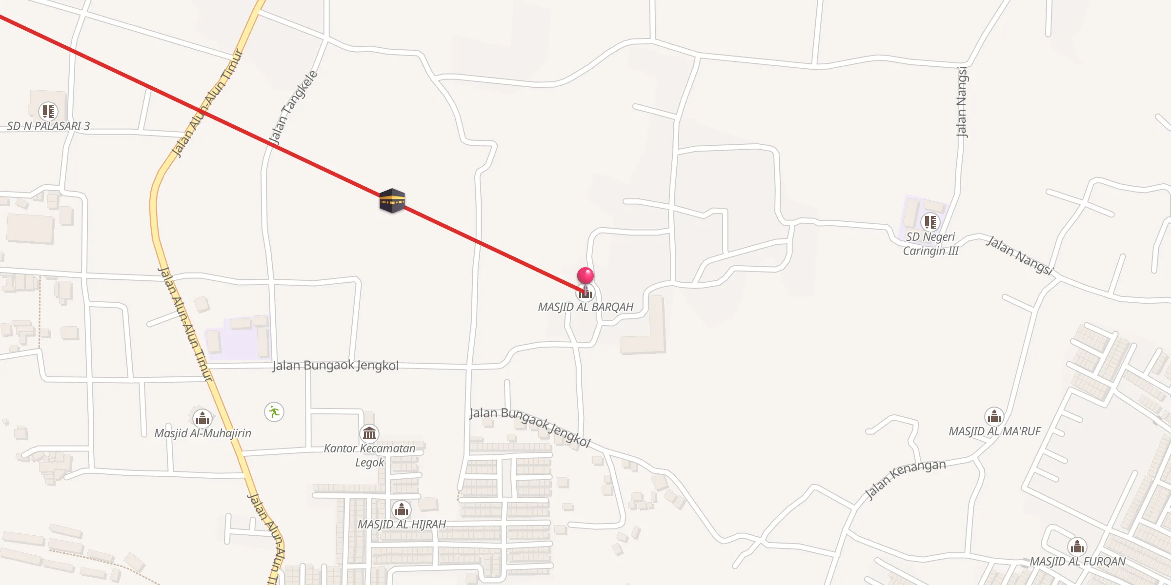 Carte de localisation : MASJID AL BARQAH