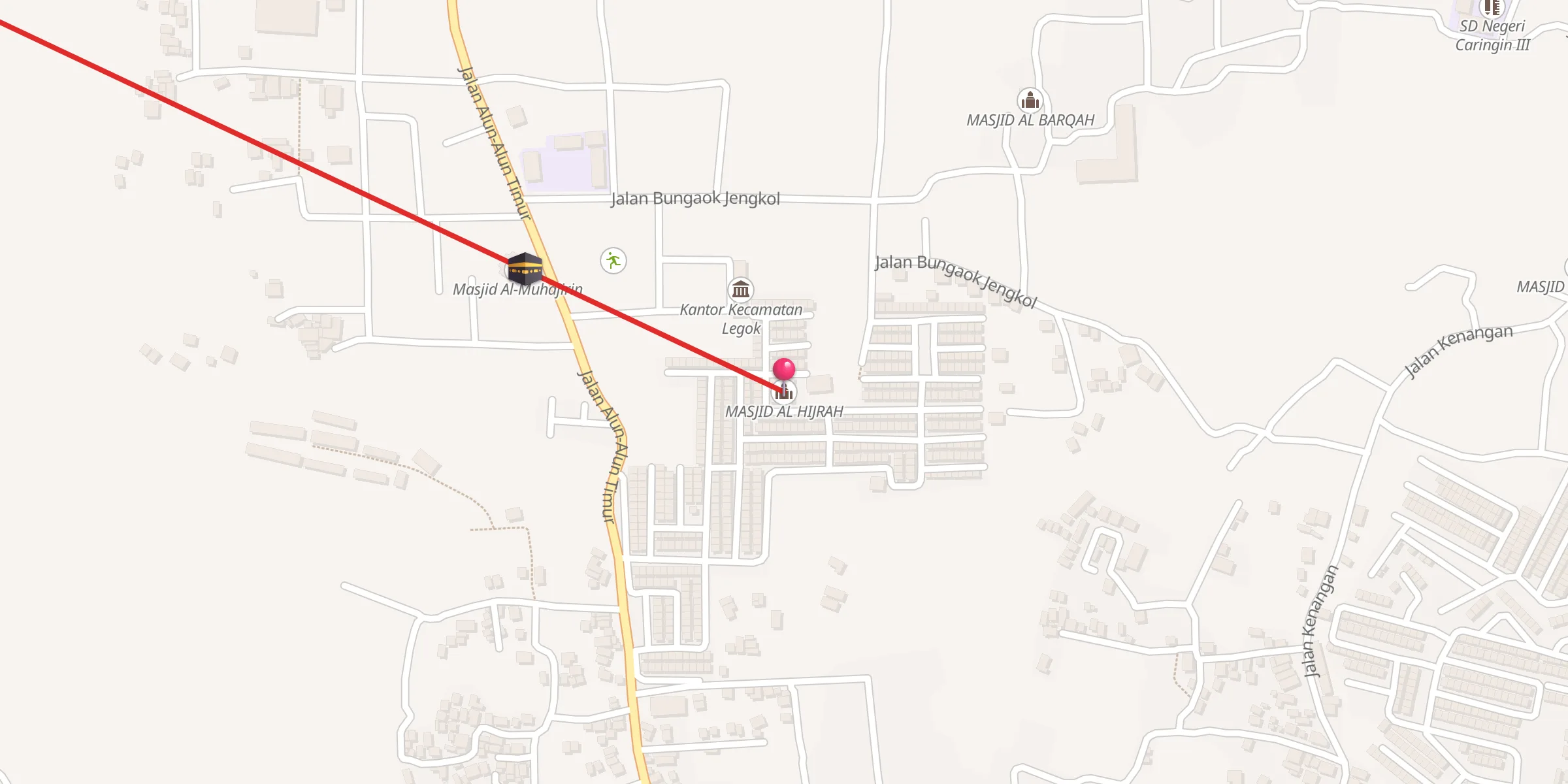 Carte de localisation : MASJID AL HIJRAH