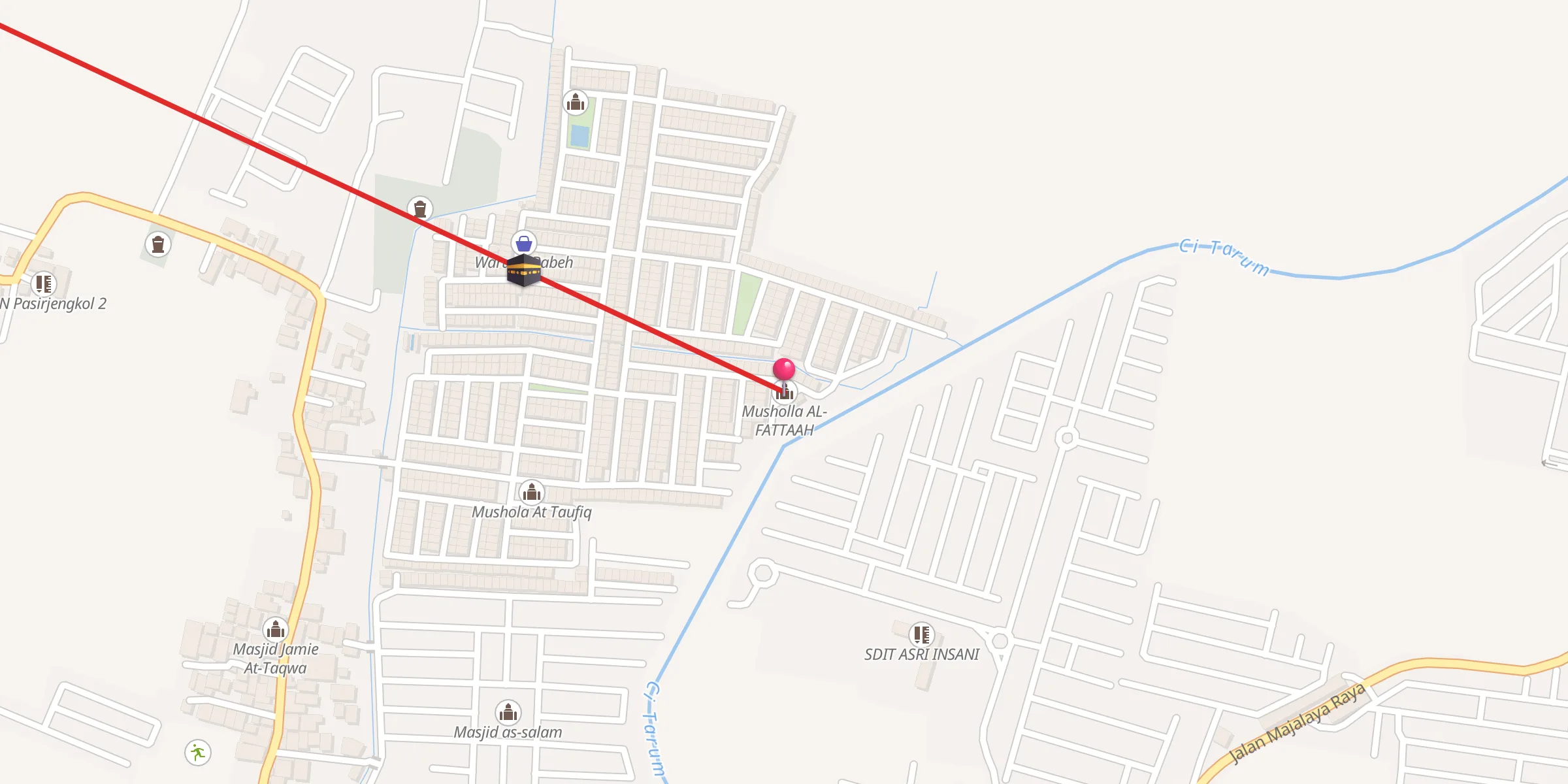 Carte de localisation : Musholla AL-FATTAAH