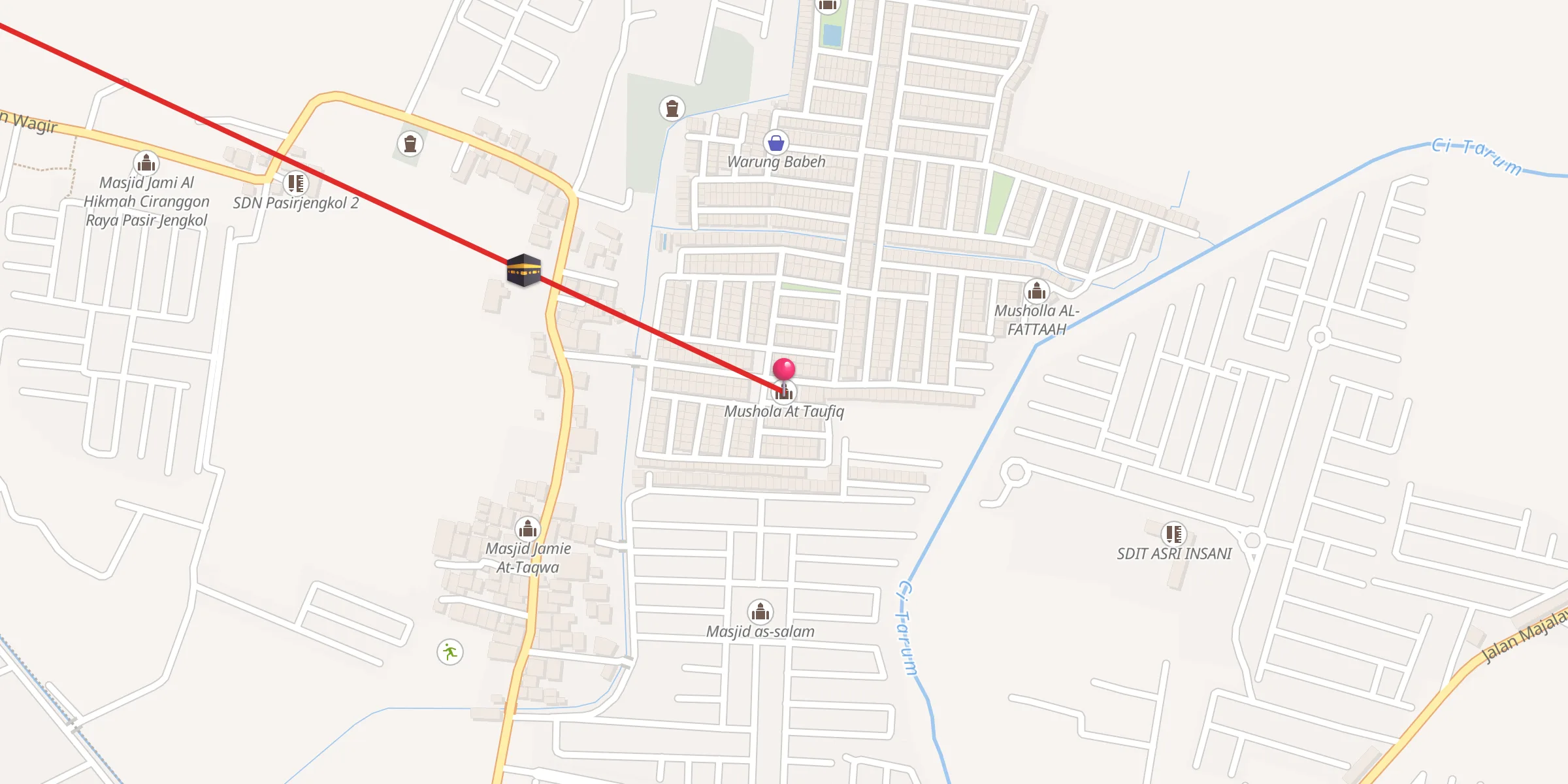 Carte de localisation : Mushola At Taufiq