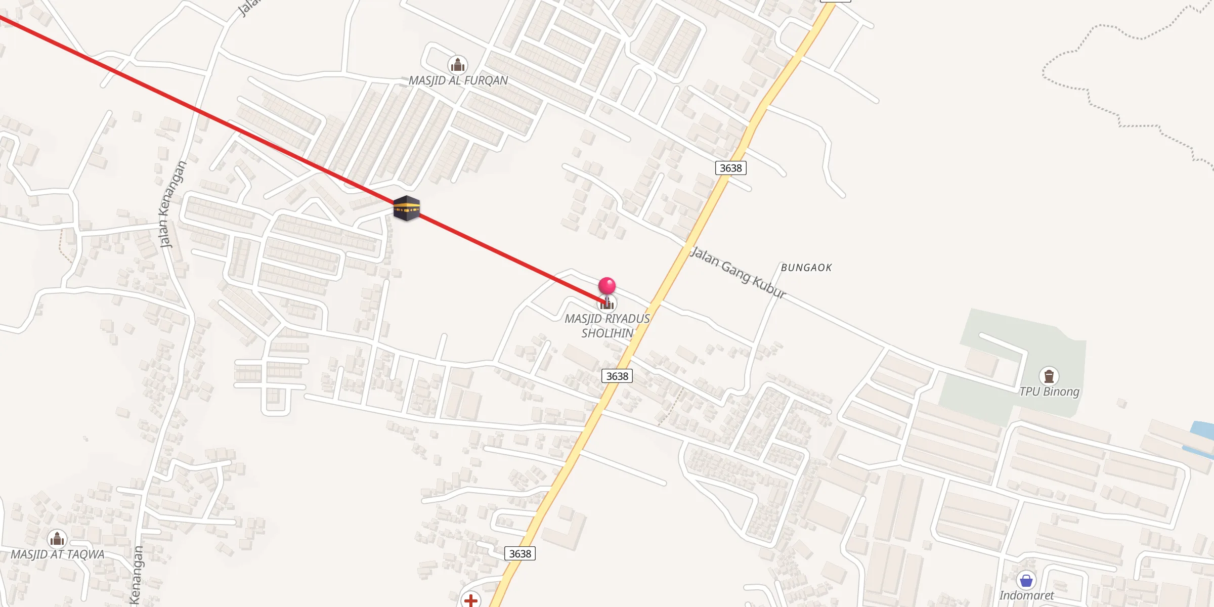 Carte de localisation : MASJID RIYADUS SHOLIHIN