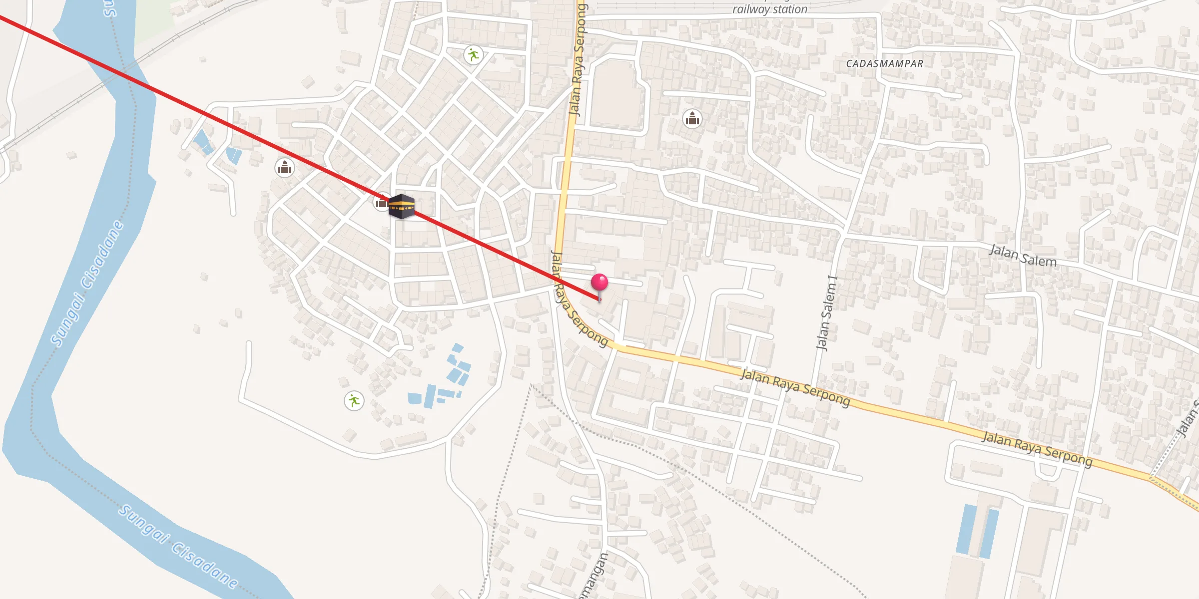 Carte de localisation : Majid Agung Al-Mujahidin