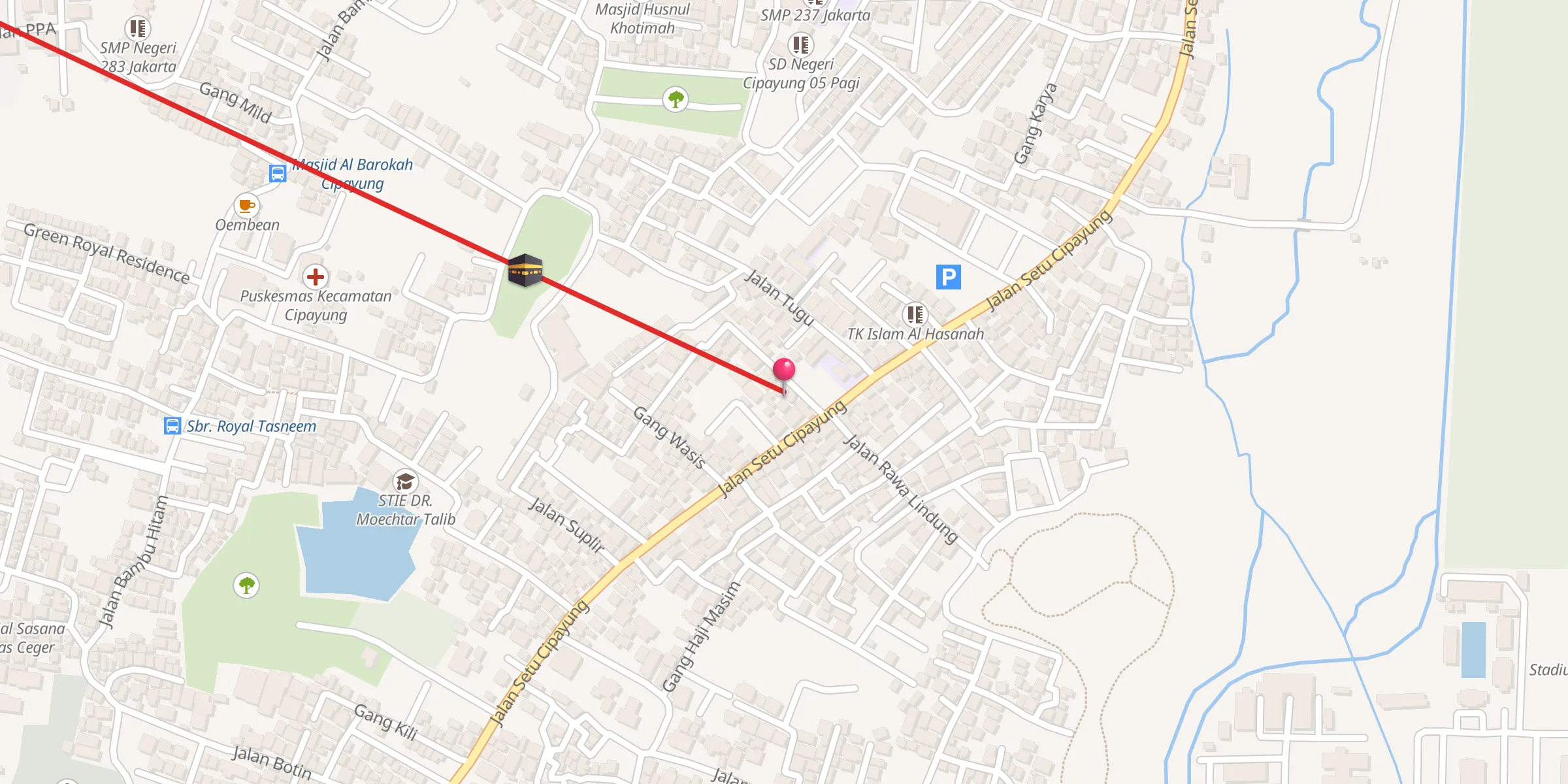 Carte de localisation : Masjid Al Hikmah