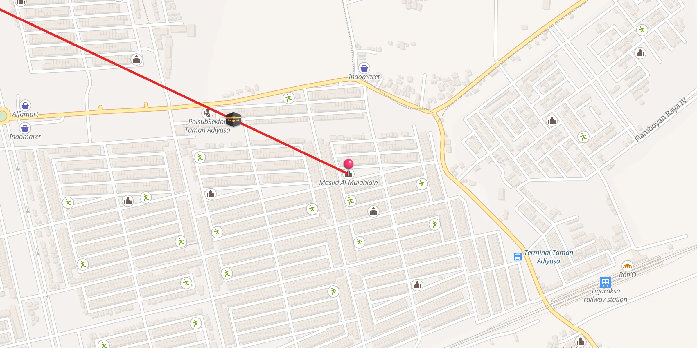 Carte de localisation : Masjid Al Mujahidin