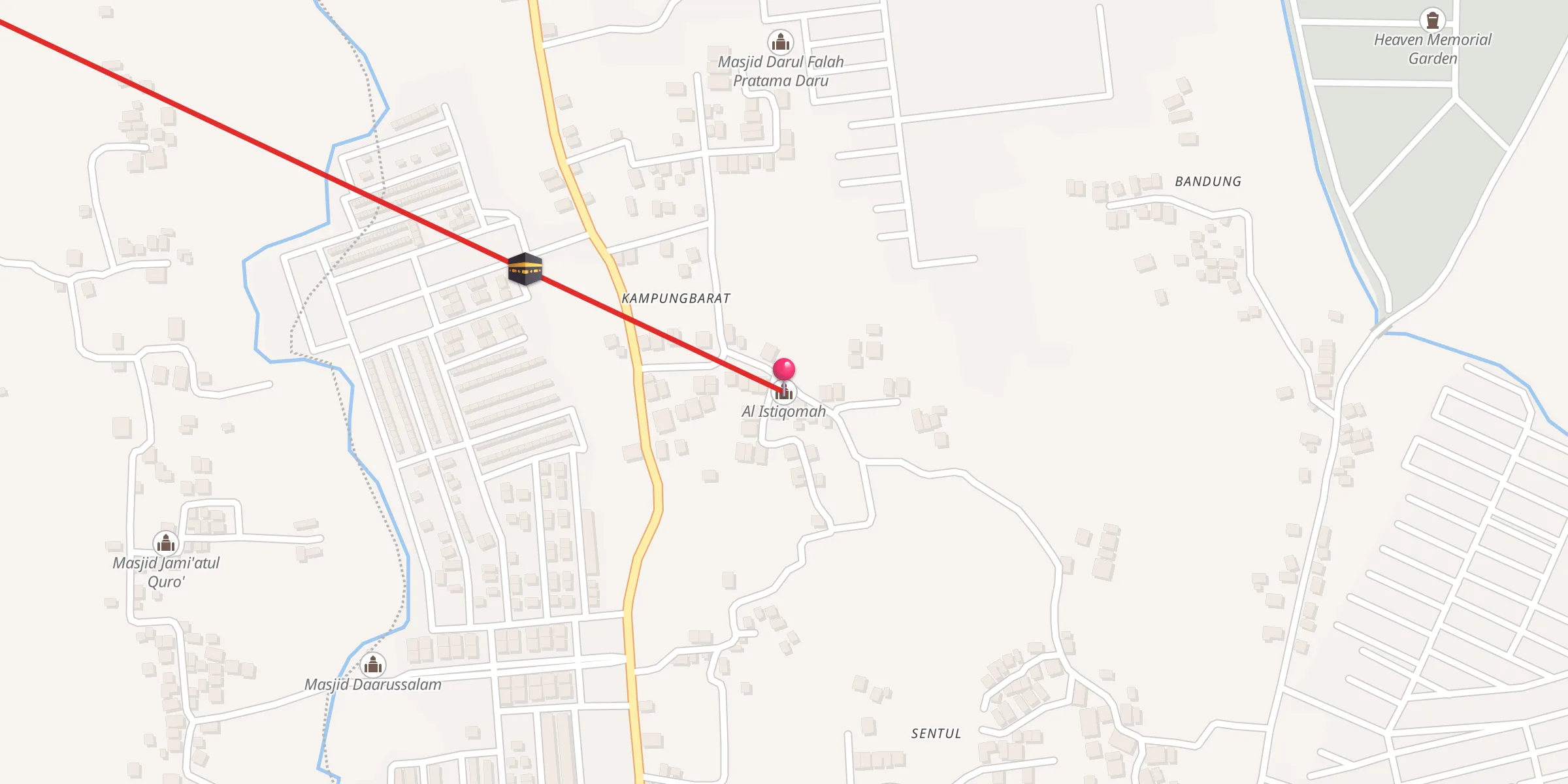 Carte de localisation : Al Istiqomah