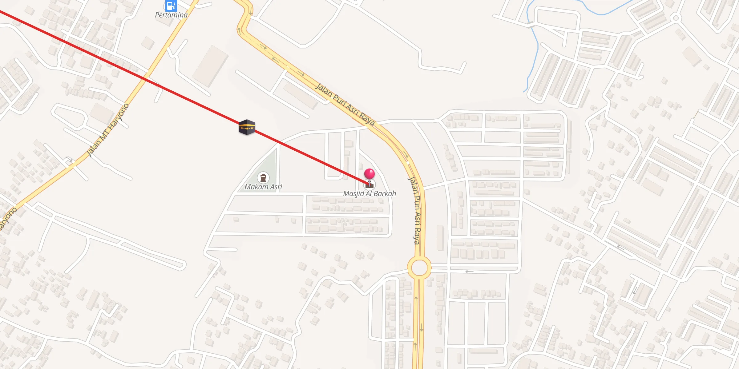 Carte de localisation : Masjid Al Barkah