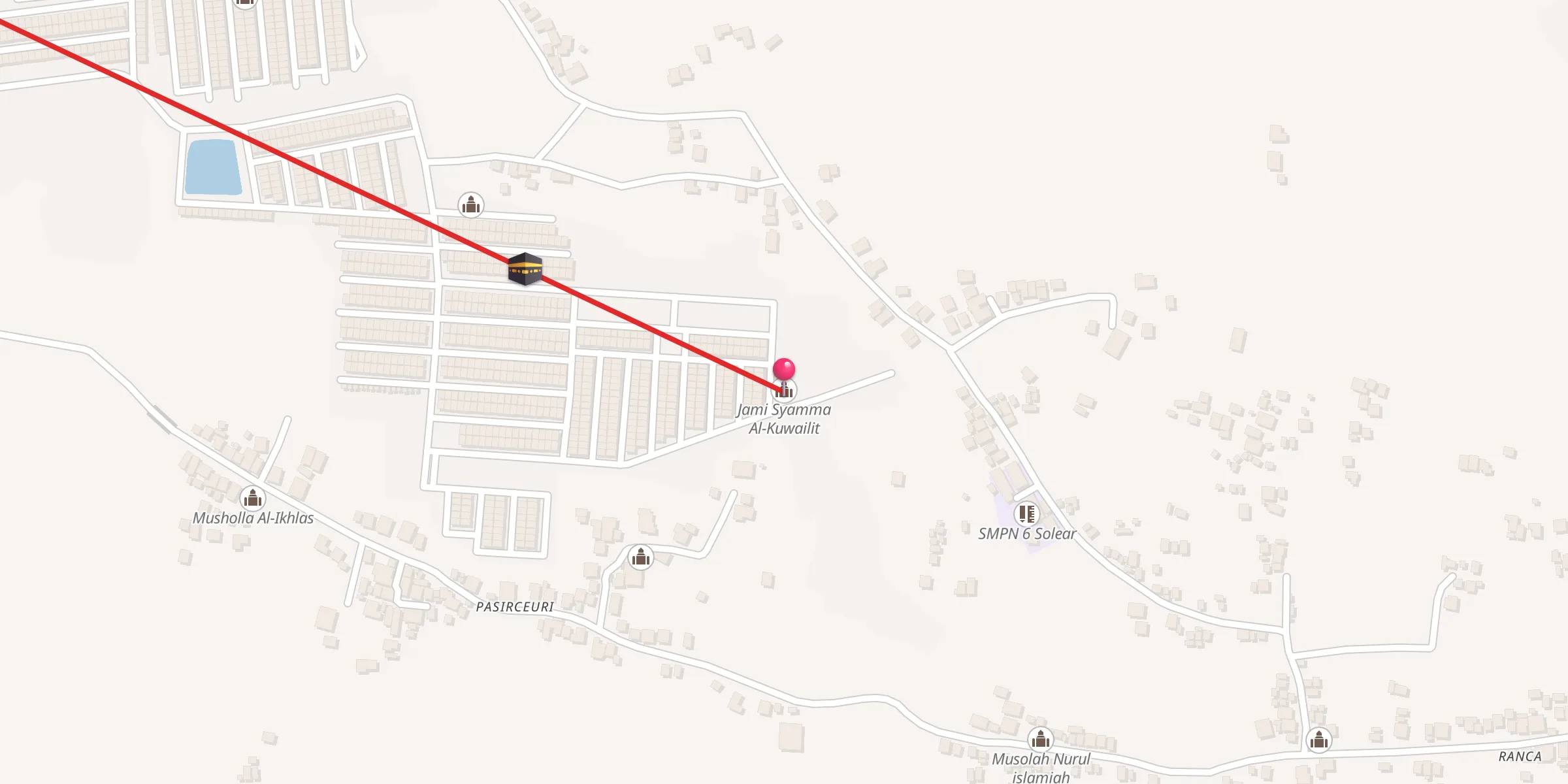 Carte de localisation : Jami Syamma Al-Kuwailit