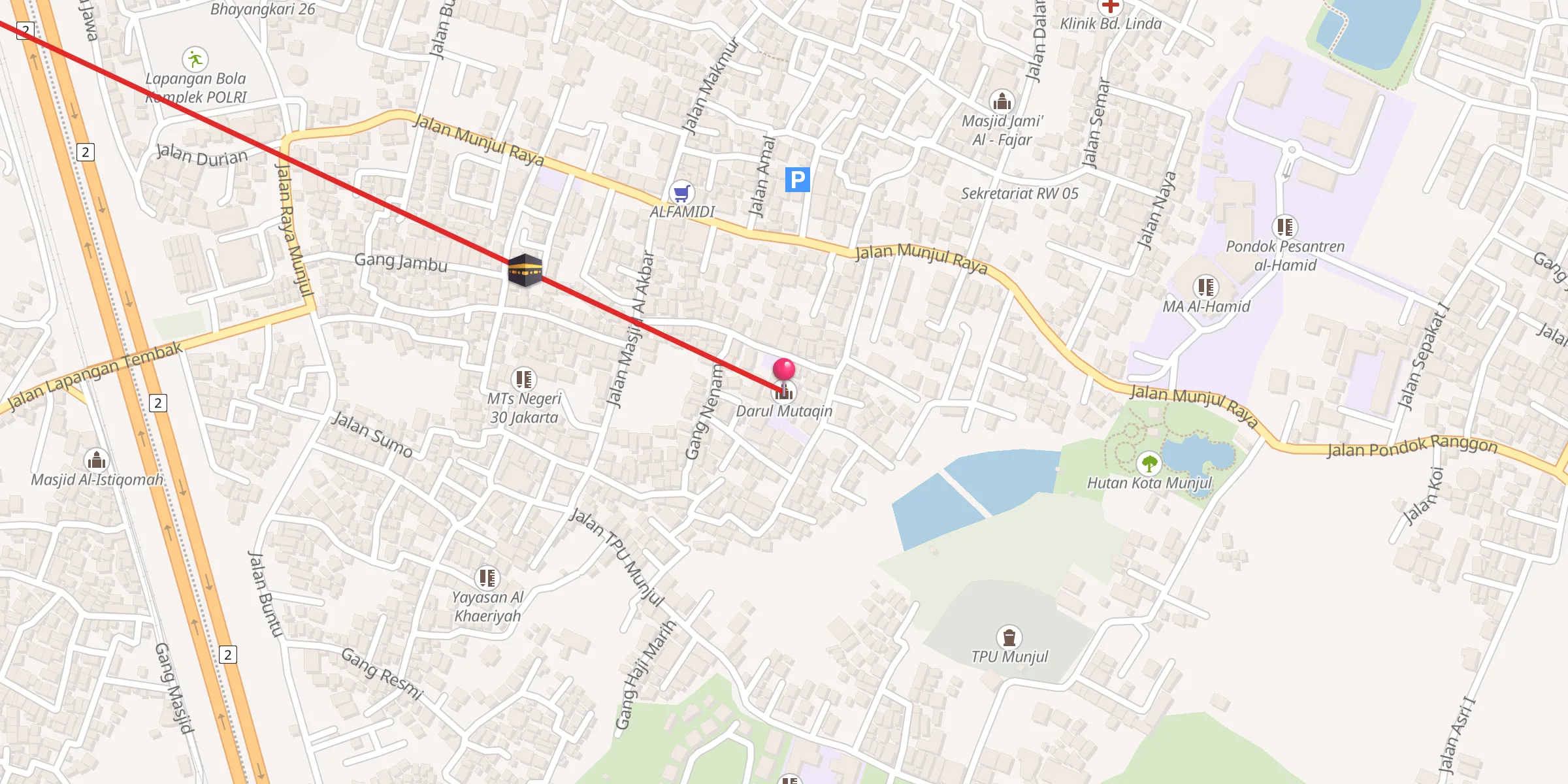 Carte de localisation : Darul Mutaqin