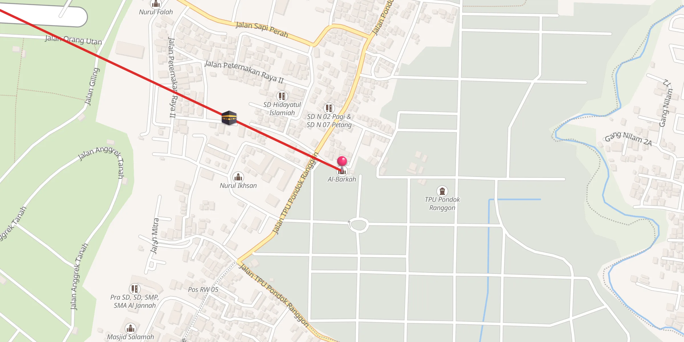 Carte de localisation : Al-Barkah