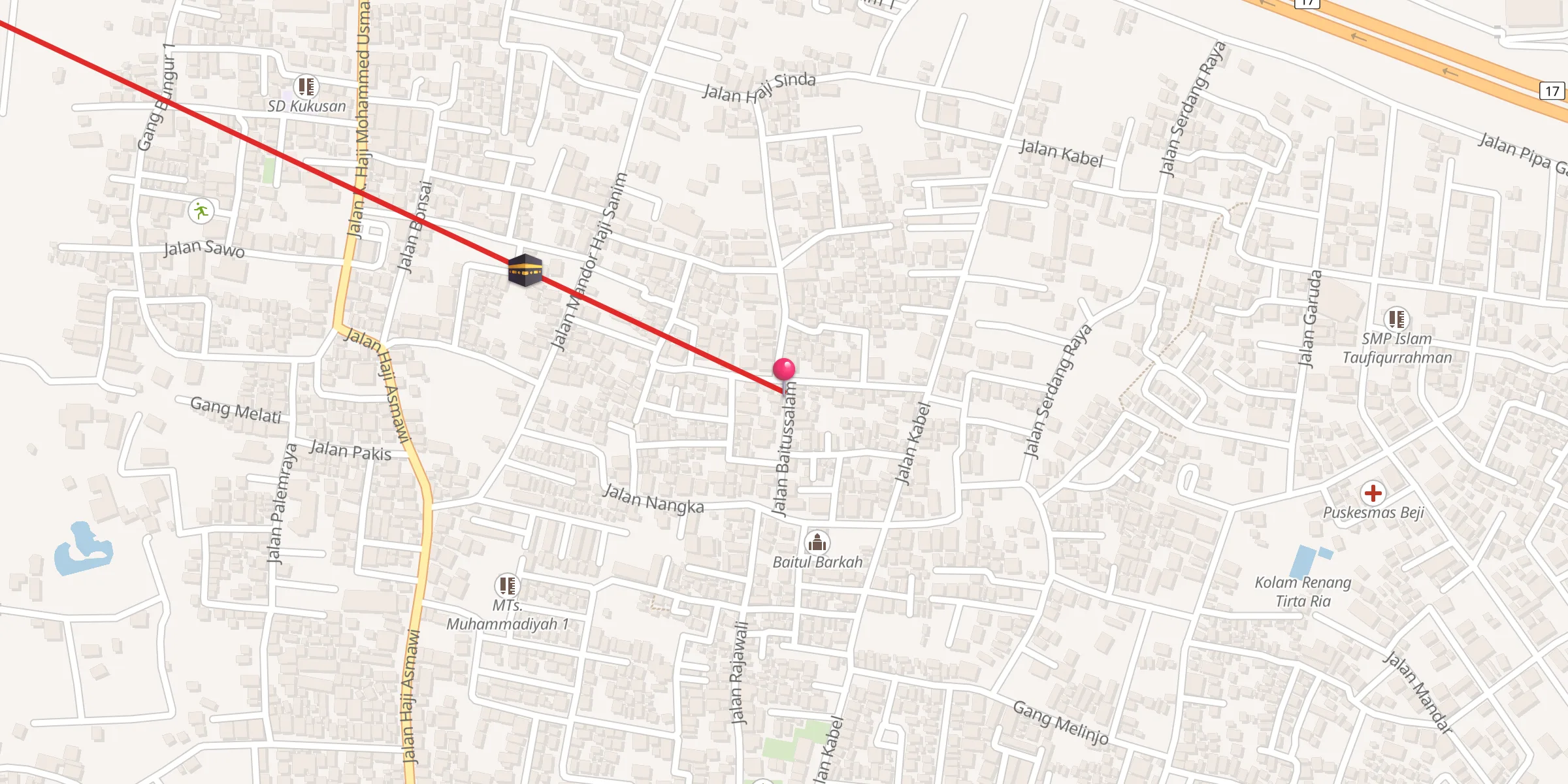 Carte de localisation : Baitussalam