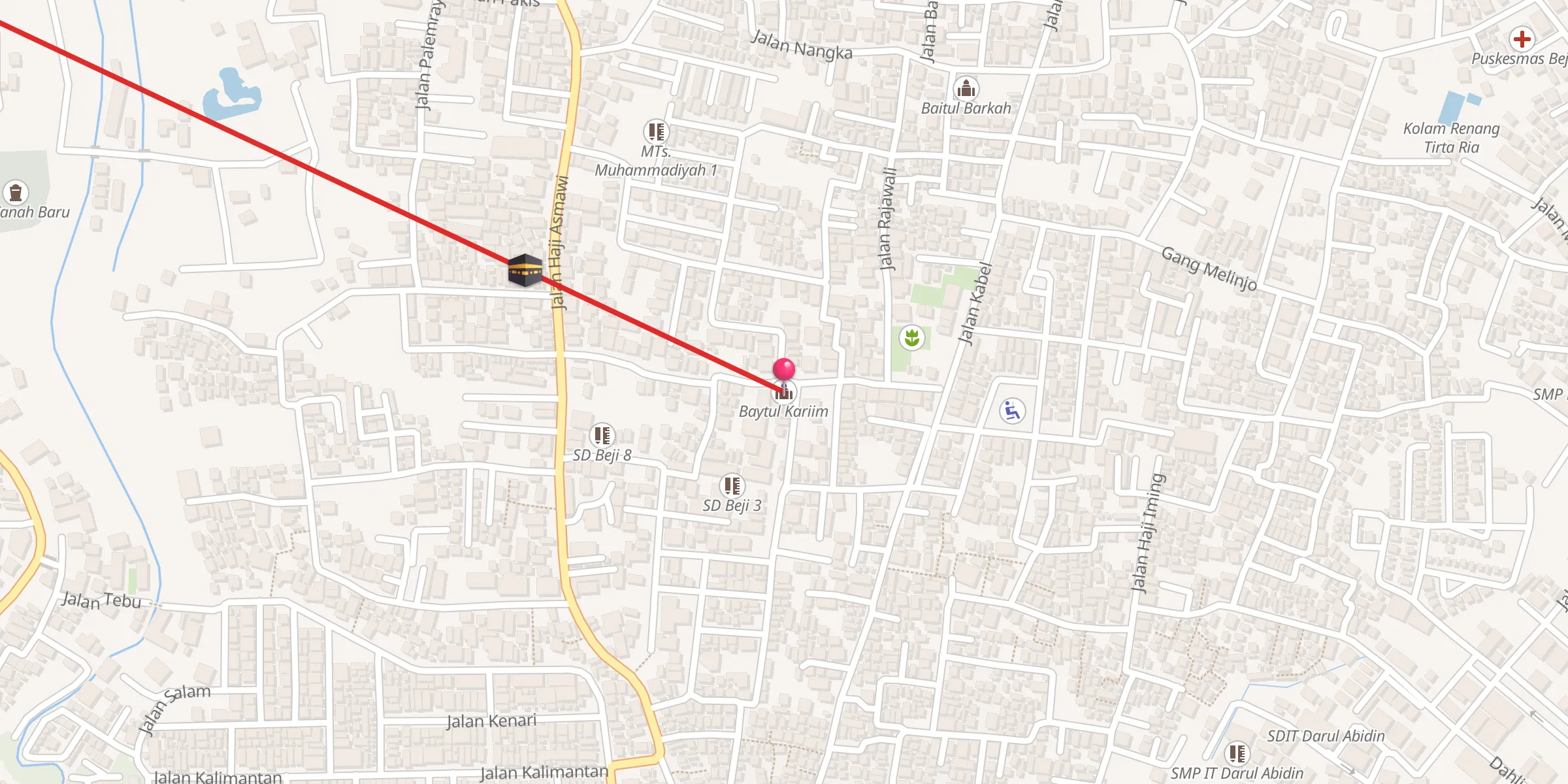 Carte de localisation : Baytul Kariim