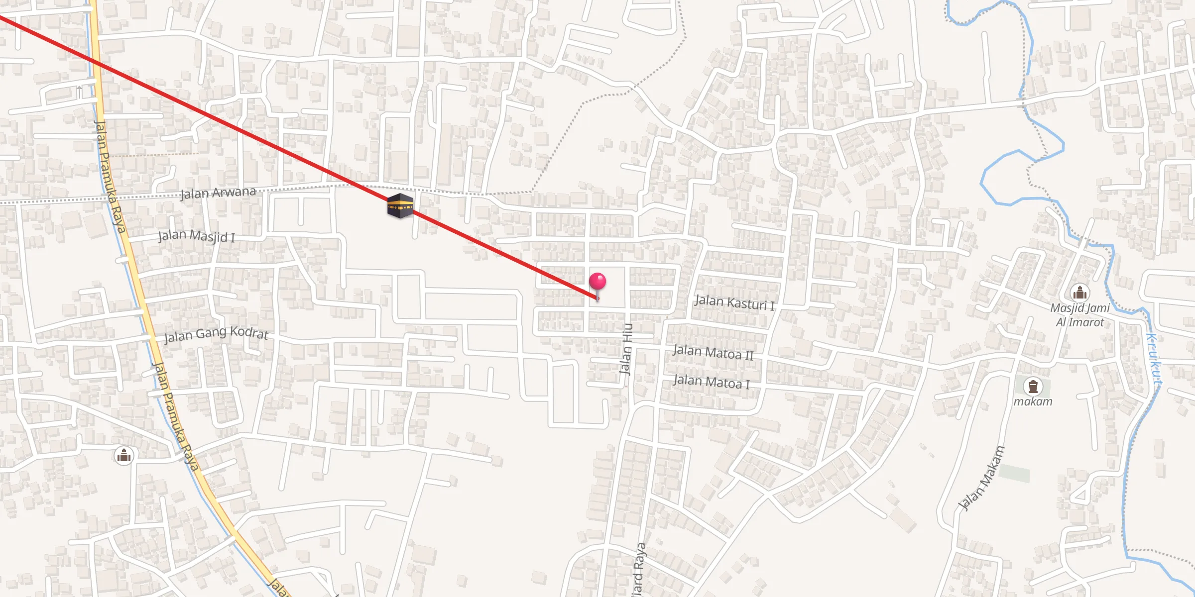 Carte de localisation : Al Muqorrobin