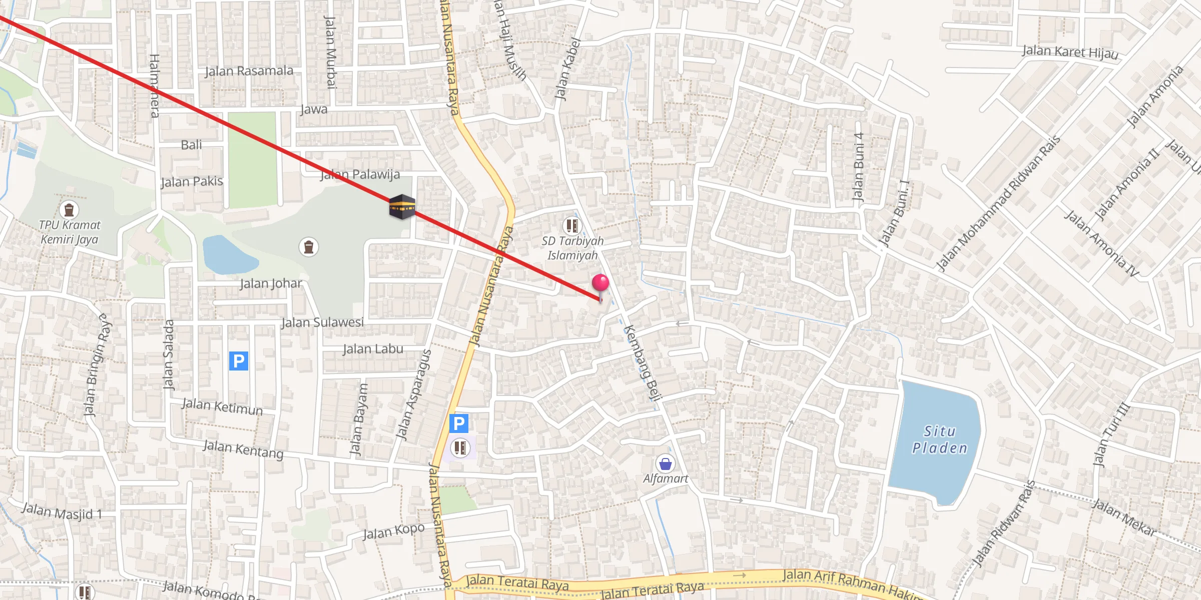 Carte de localisation : Al-Qubaiyah
