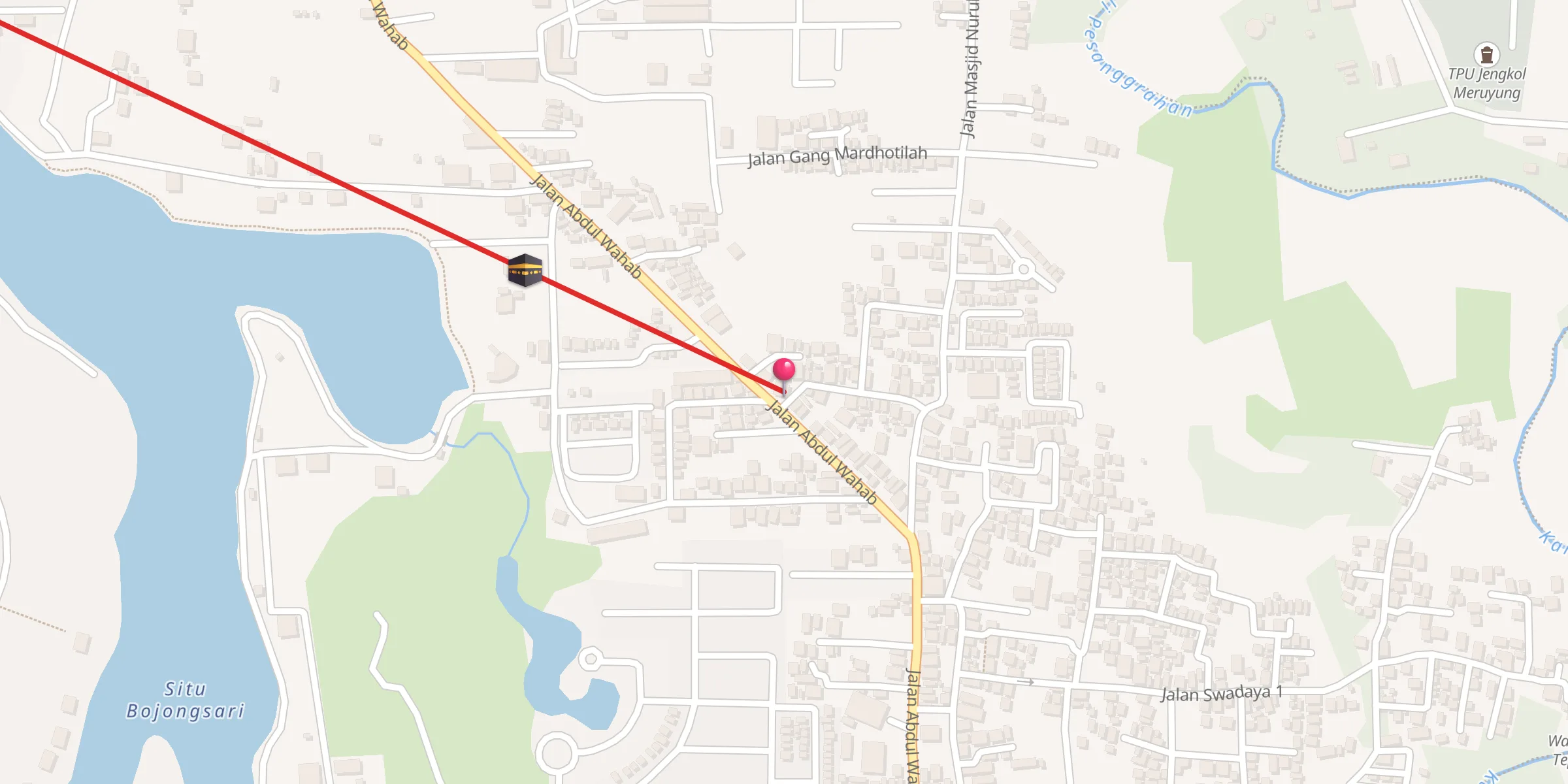 Carte de localisation : Musholla Az-Zurifah