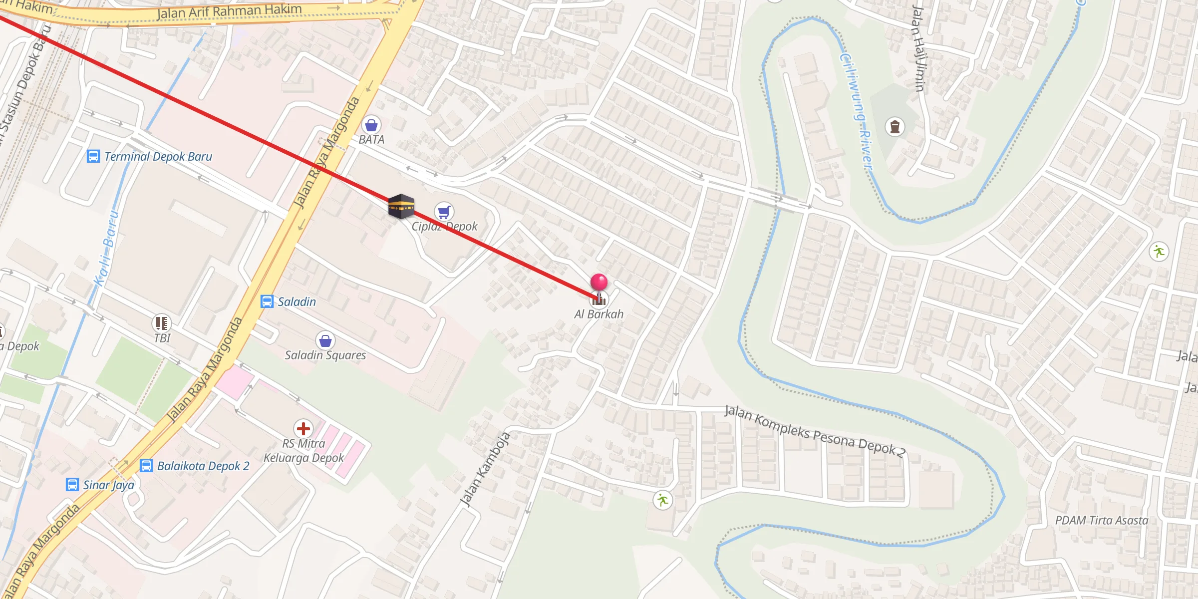 Carte de localisation : Al Barkah