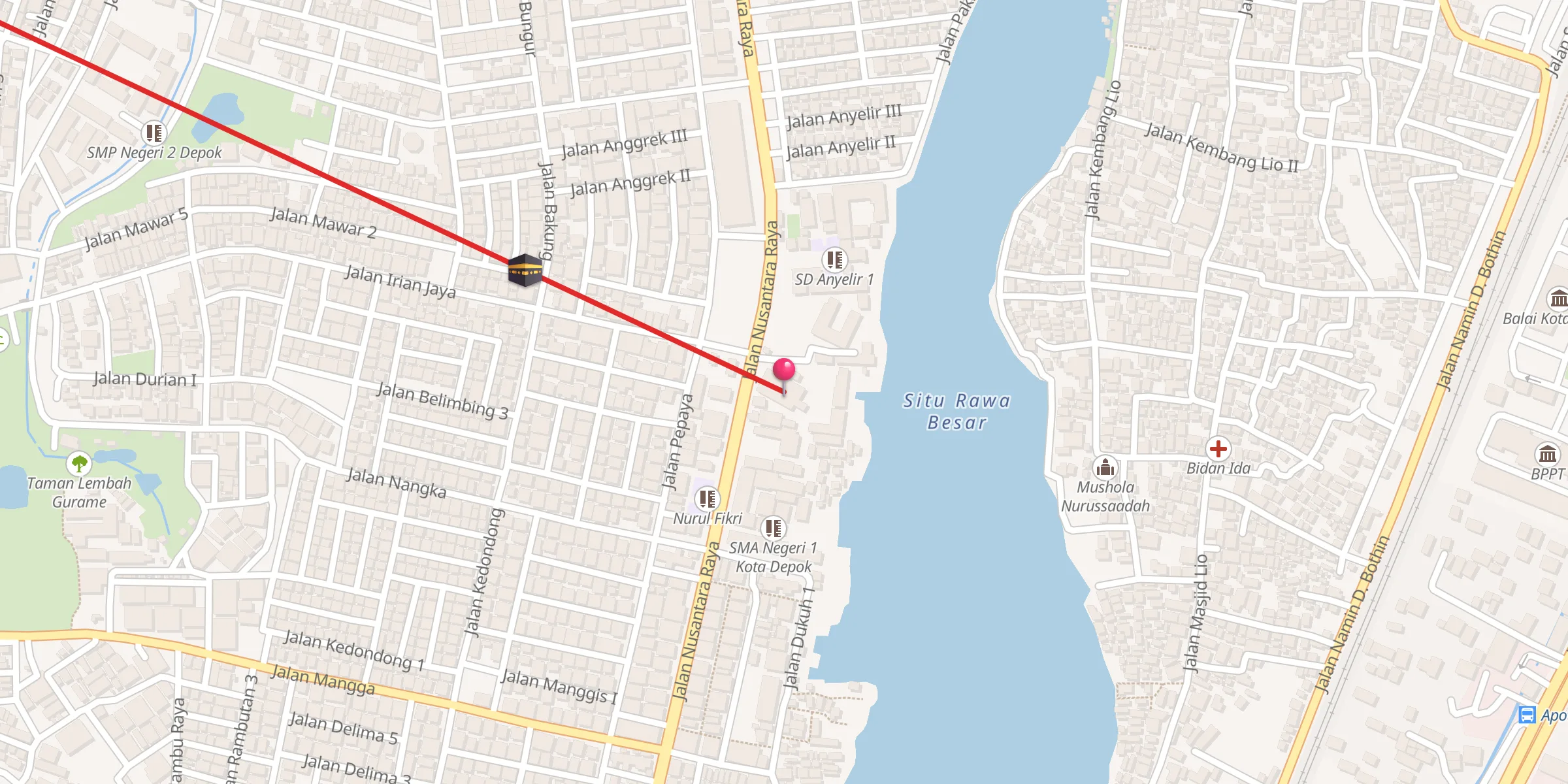 Carte de localisation : Al Muhajirin