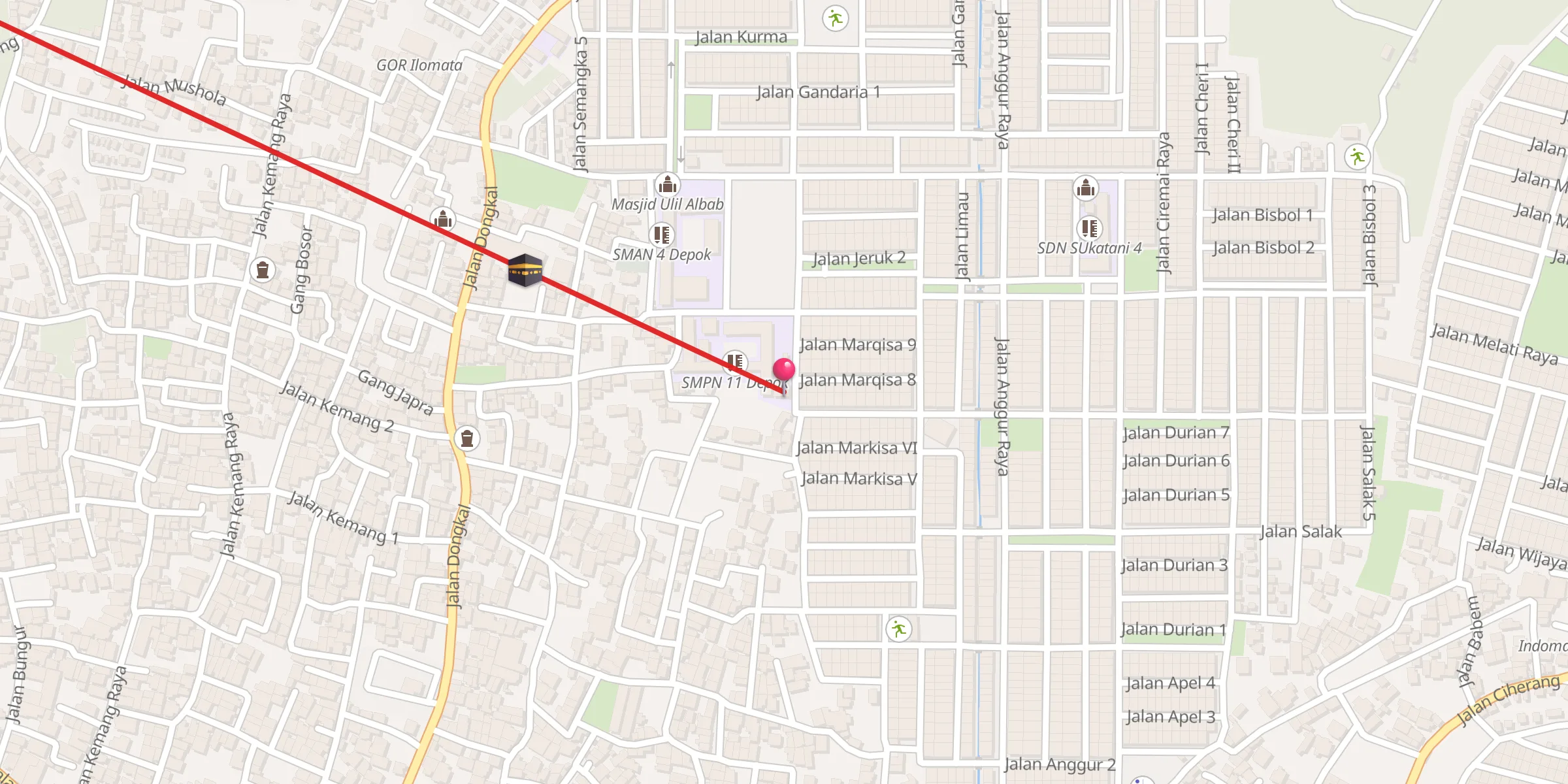 Carte de localisation : At-Tarbiyah
