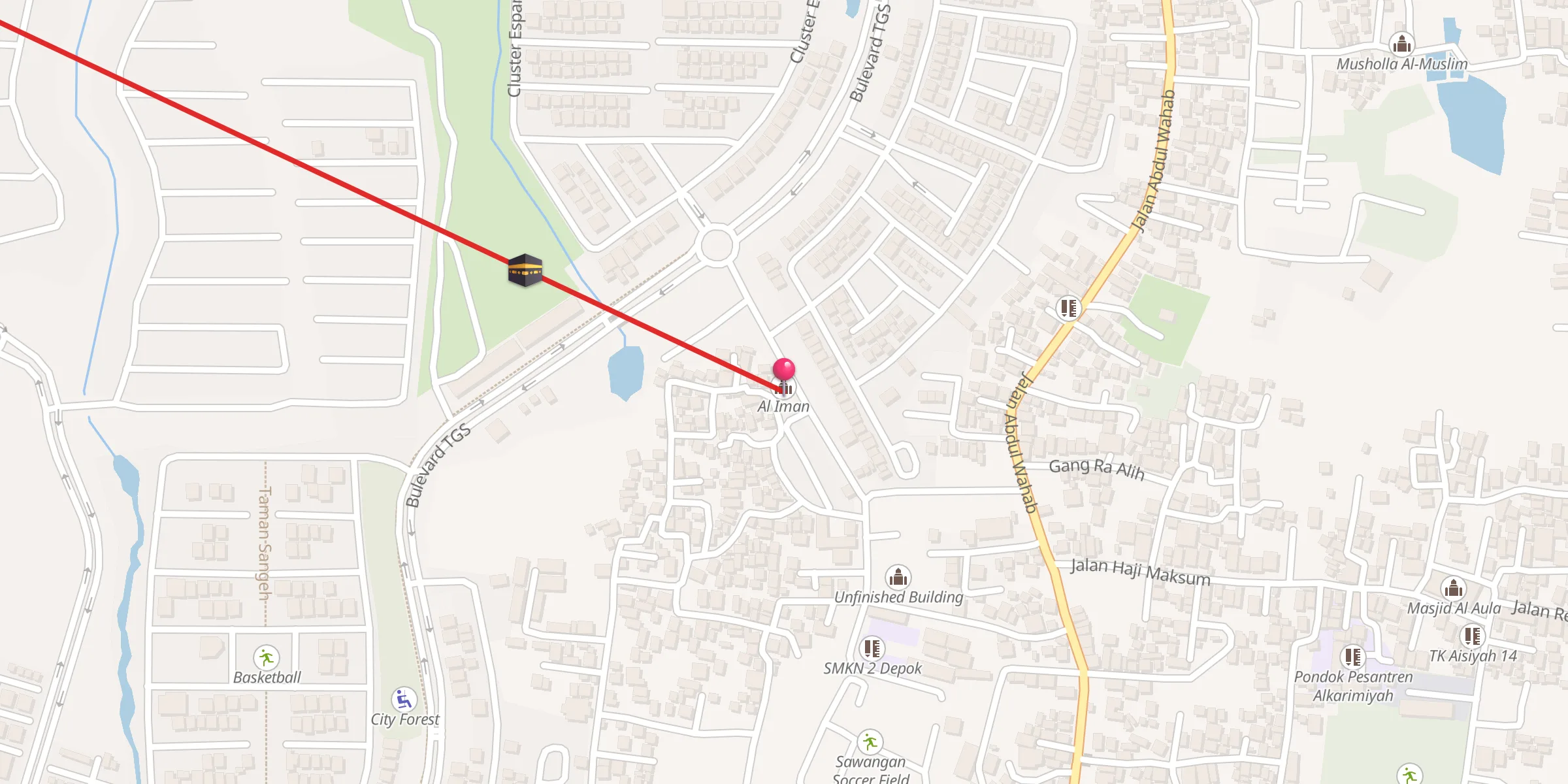 Carte de localisation : Al Iman