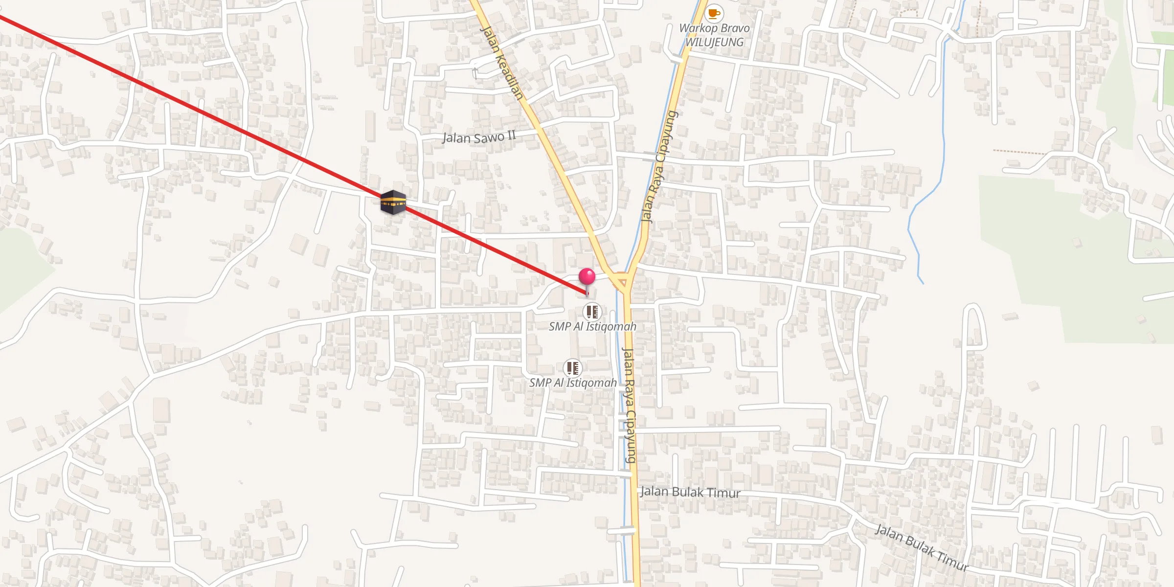 Carte de localisation : Masjid Assalamah