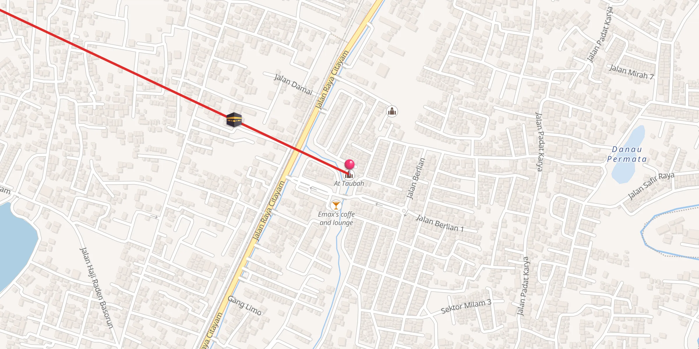 Carte de localisation : At Taubah