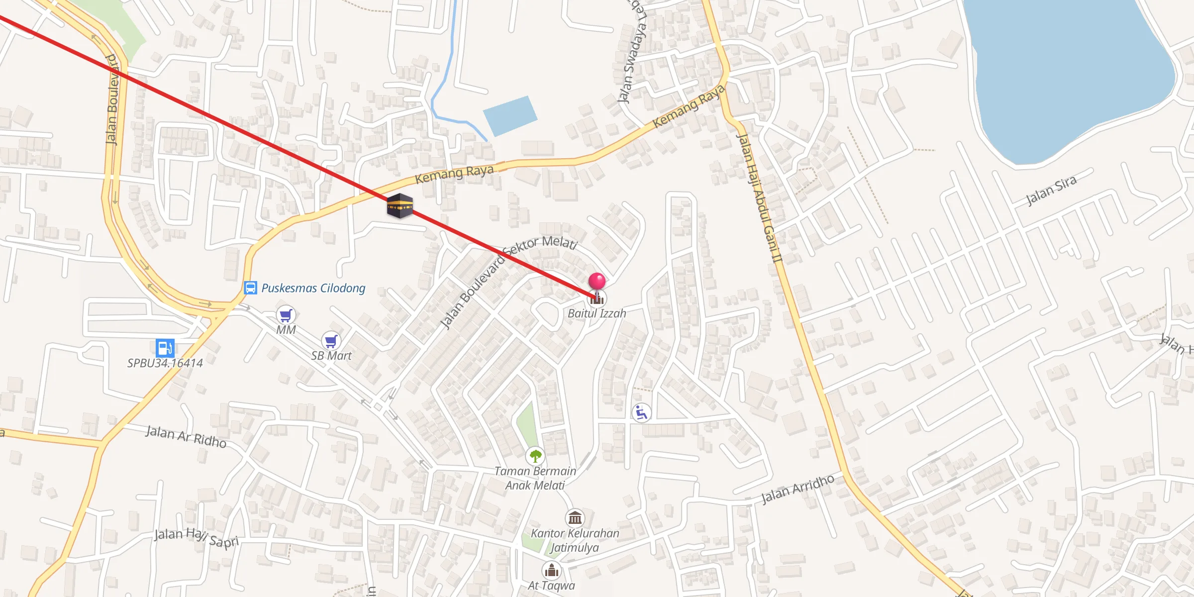 Carte de localisation : Baitul Izzah