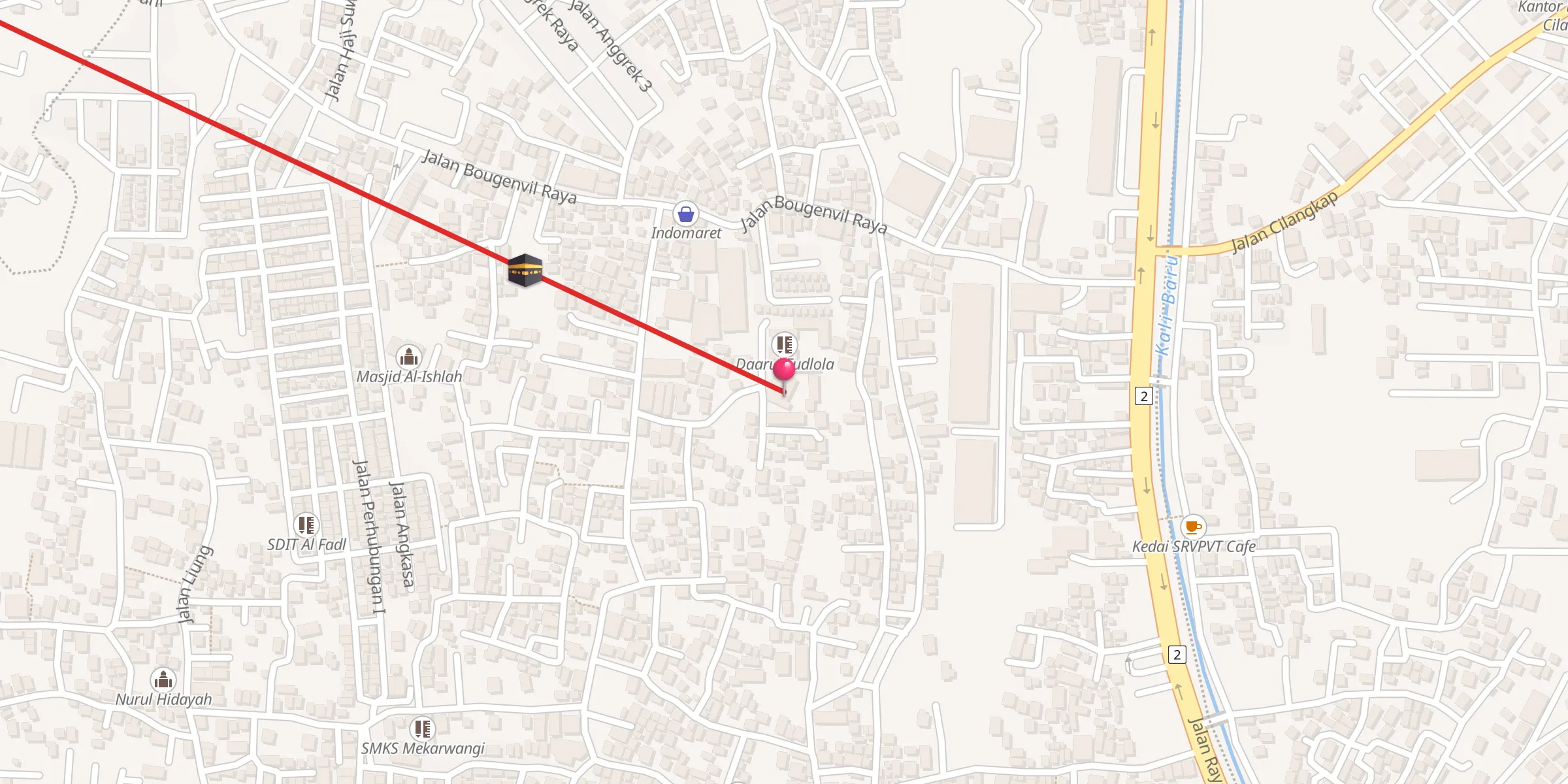 Carte de localisation : Masjid Al Khairat