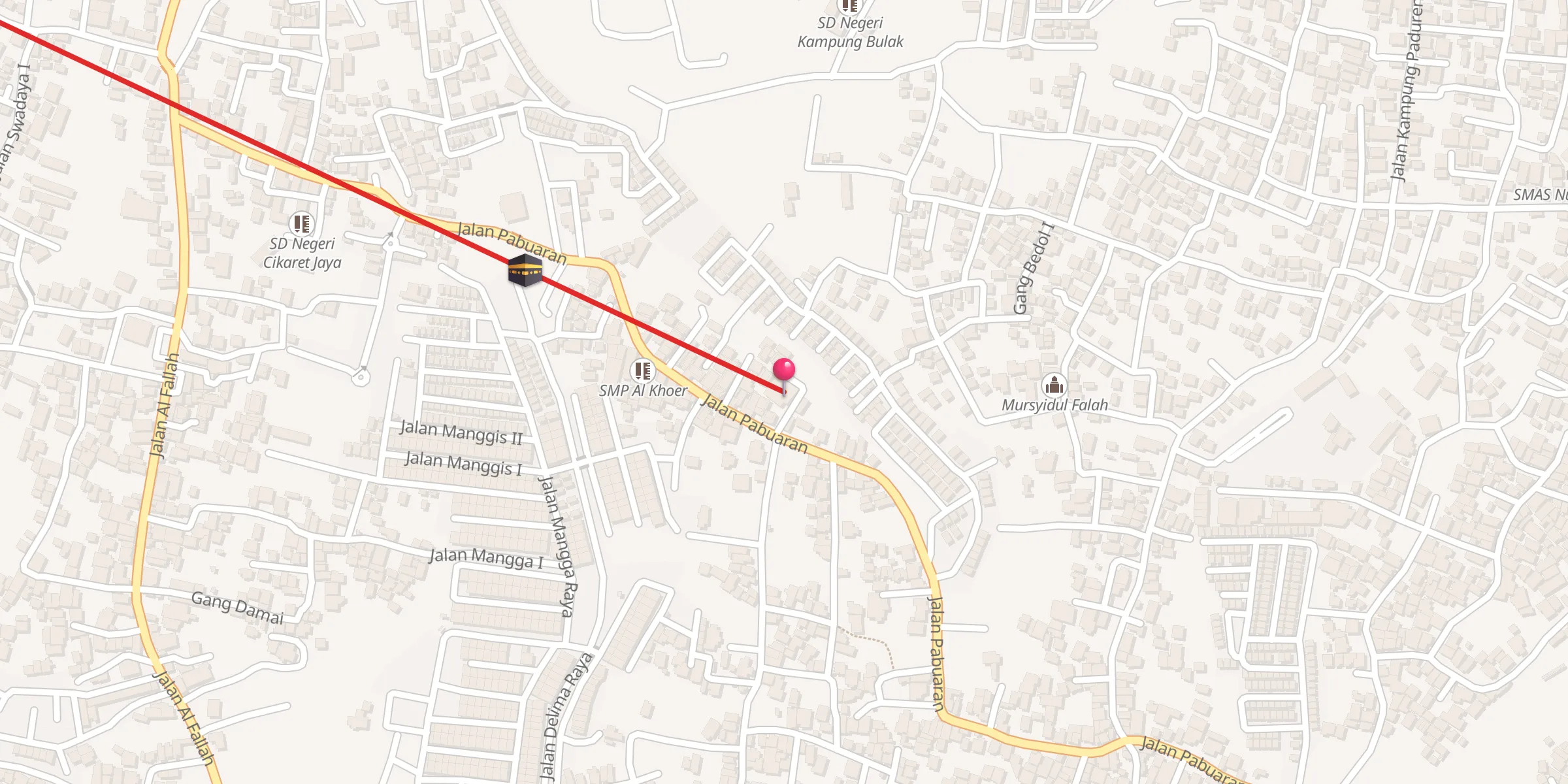 Carte de localisation : Jami At-Taqwa