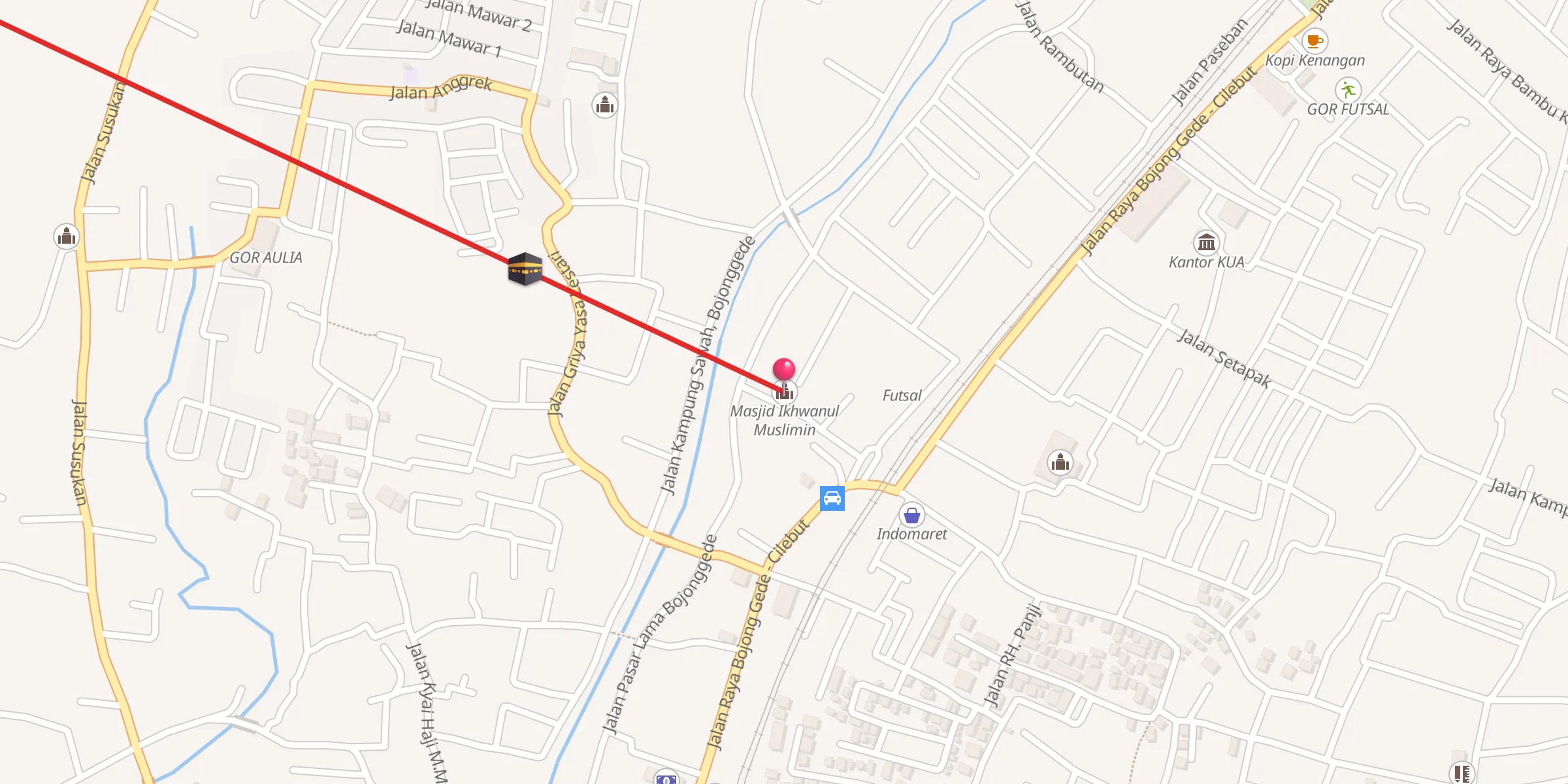 Carte de localisation : Masjid Ikhwanul Muslimin