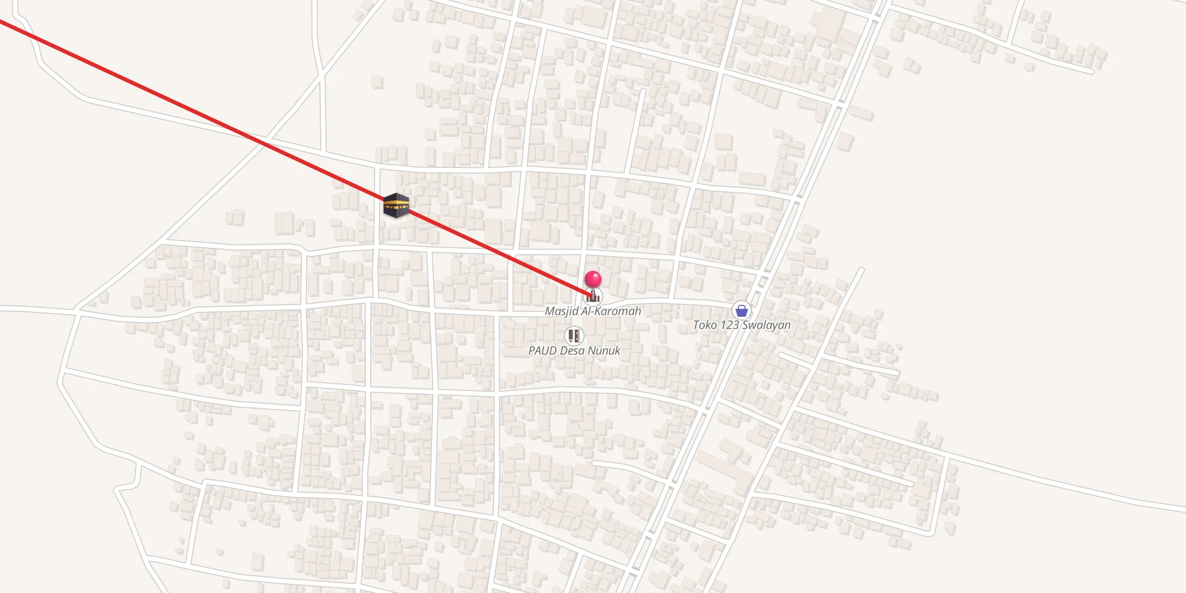 Carte de localisation : Masjid Al-Karomah