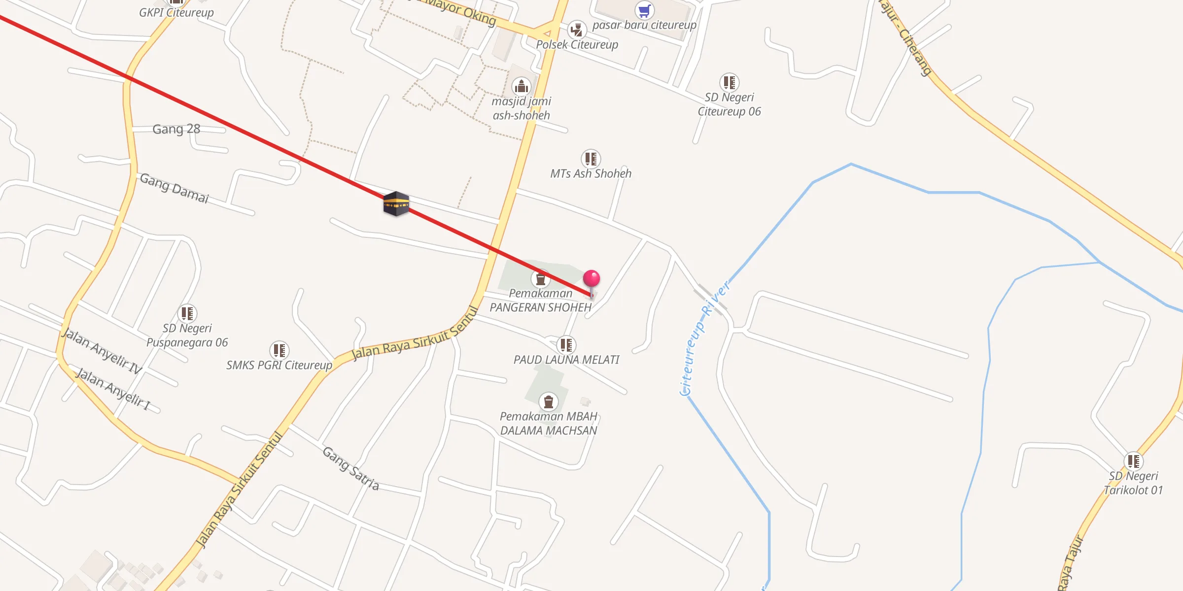 Carte de localisation : MUSHOLLA ASH SHOHEH