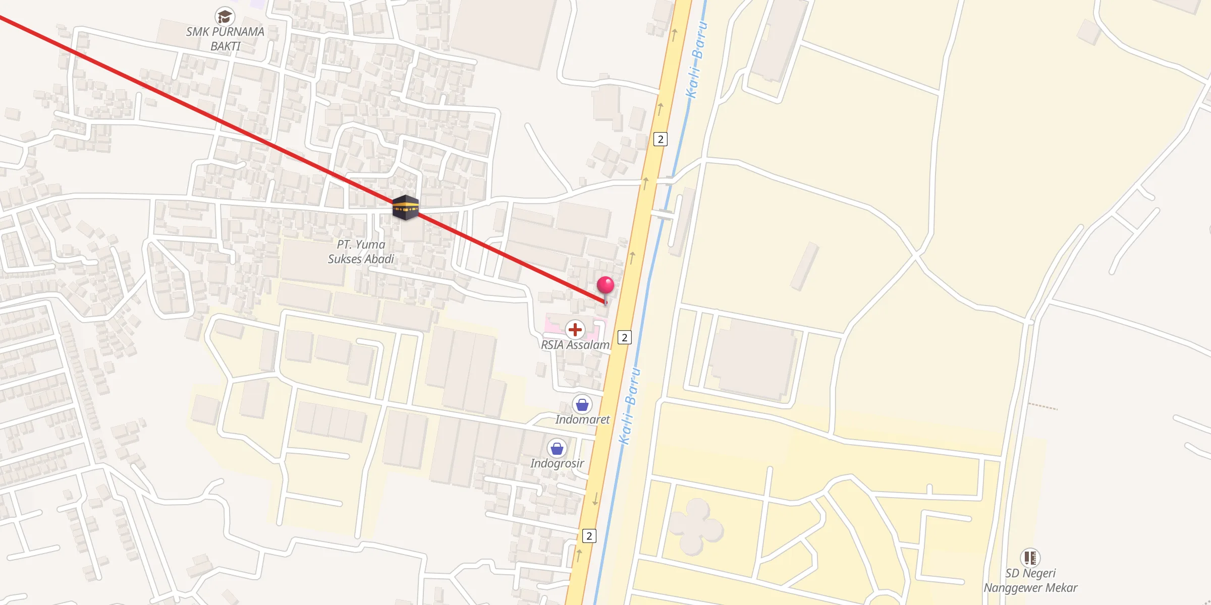 Carte de localisation : Masjid Al Barokah