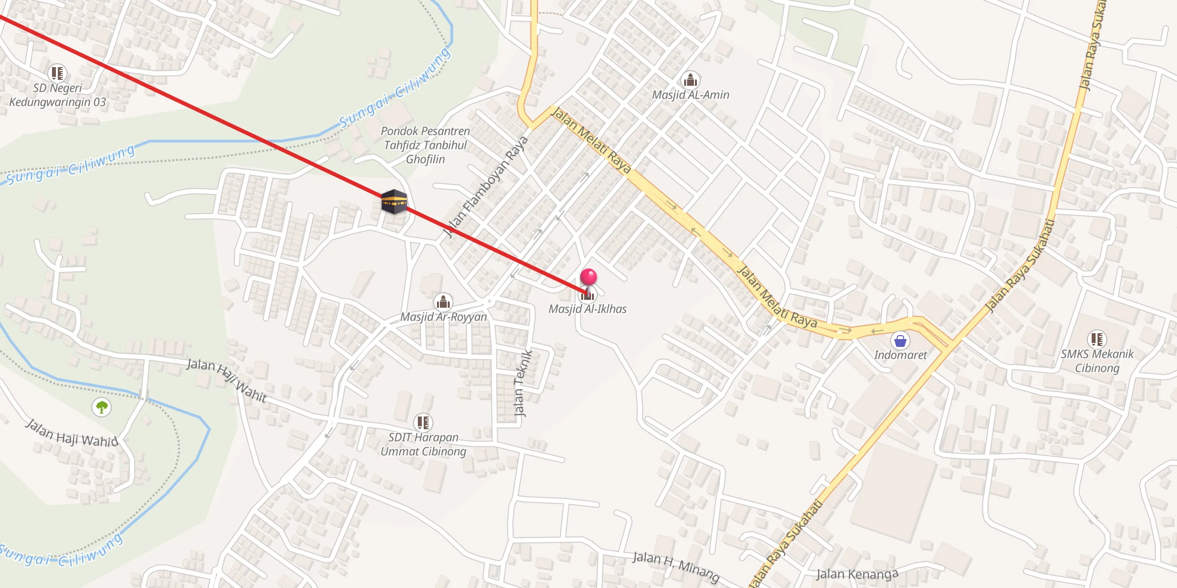 Carte de localisation : Masjid Al-Iklhas