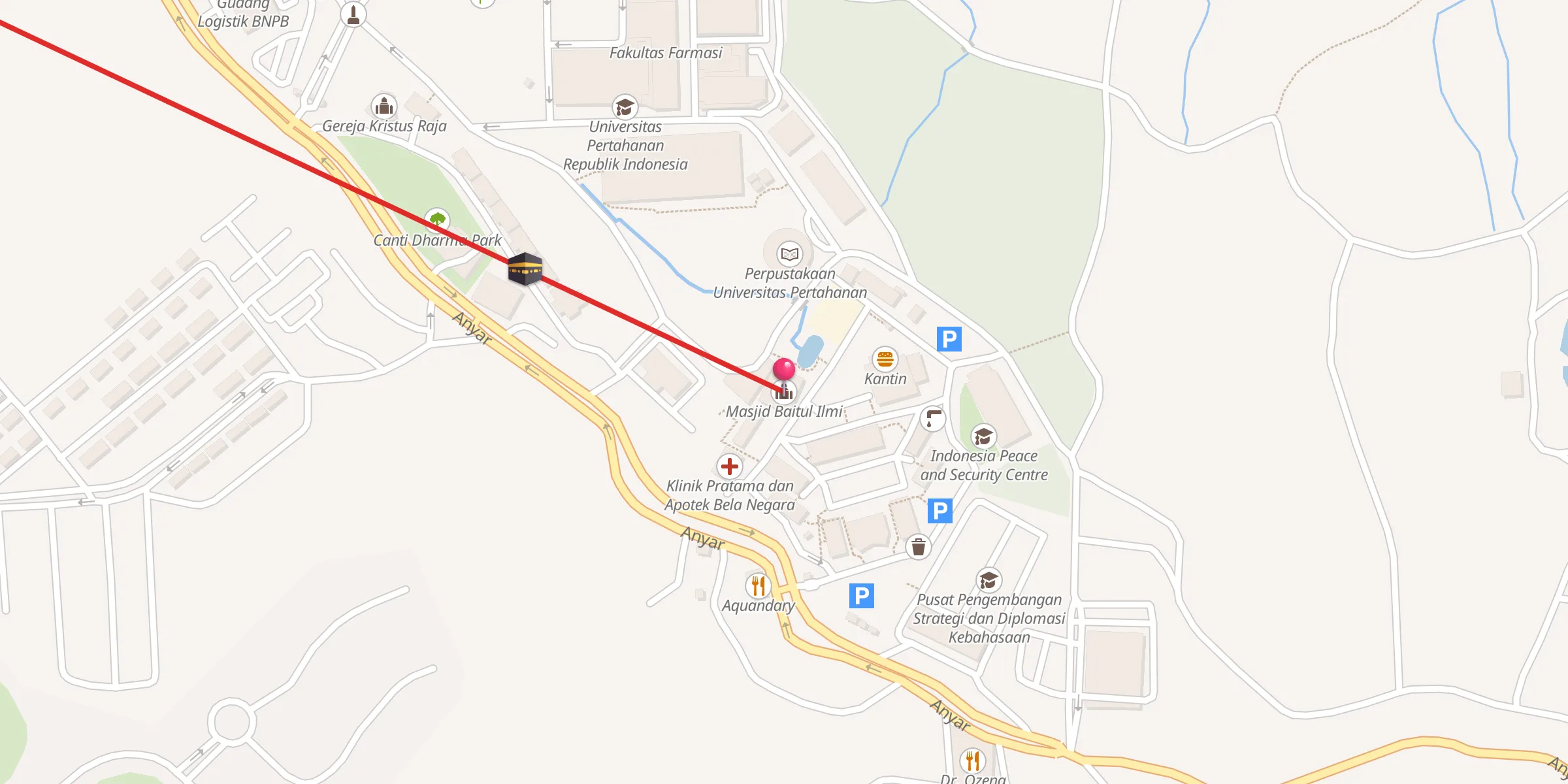 Carte de localisation : Masjid Baitul Ilmi